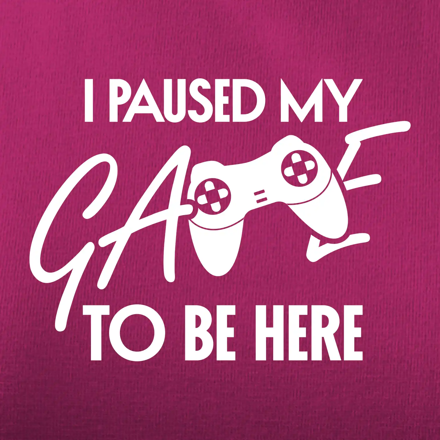 I paused my game to be here