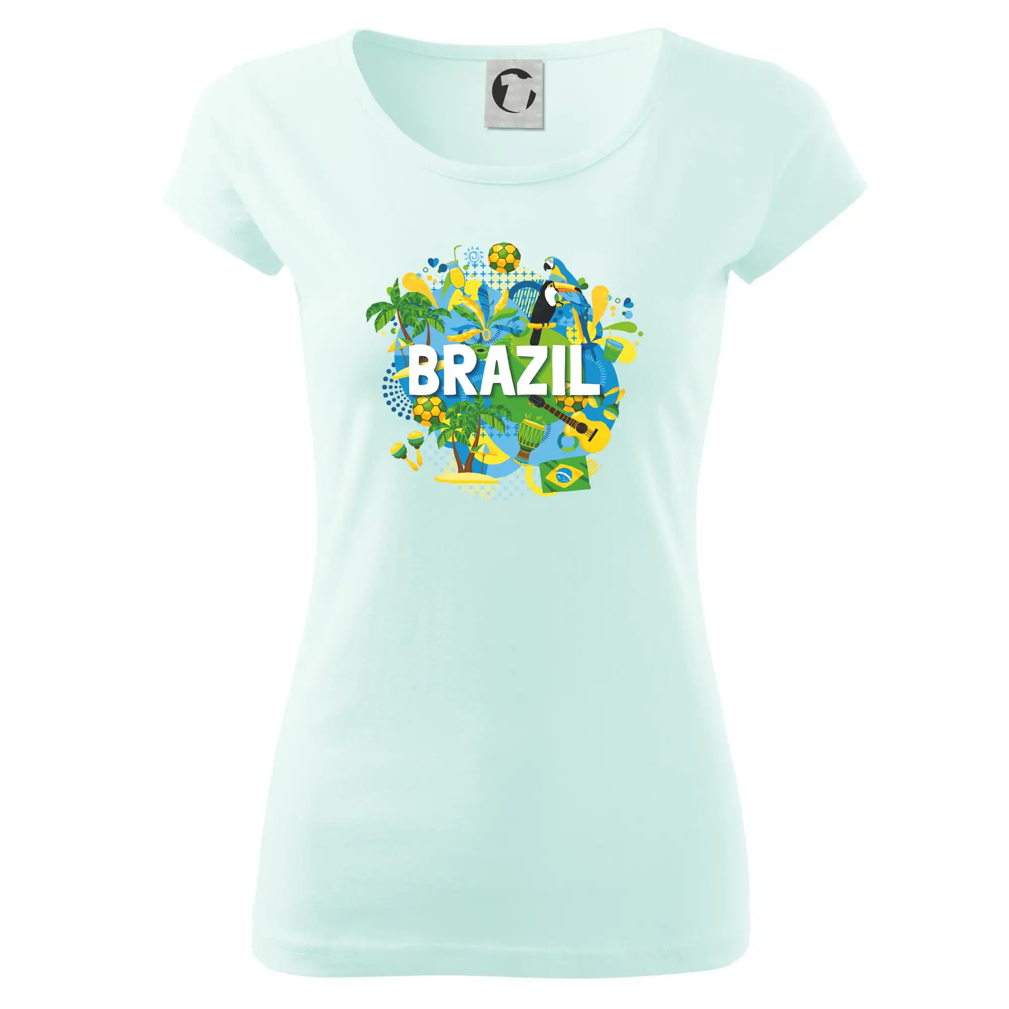 Ostatné mestá / miesta - Brazília Farebný obrázok - Dámske tričko Pure