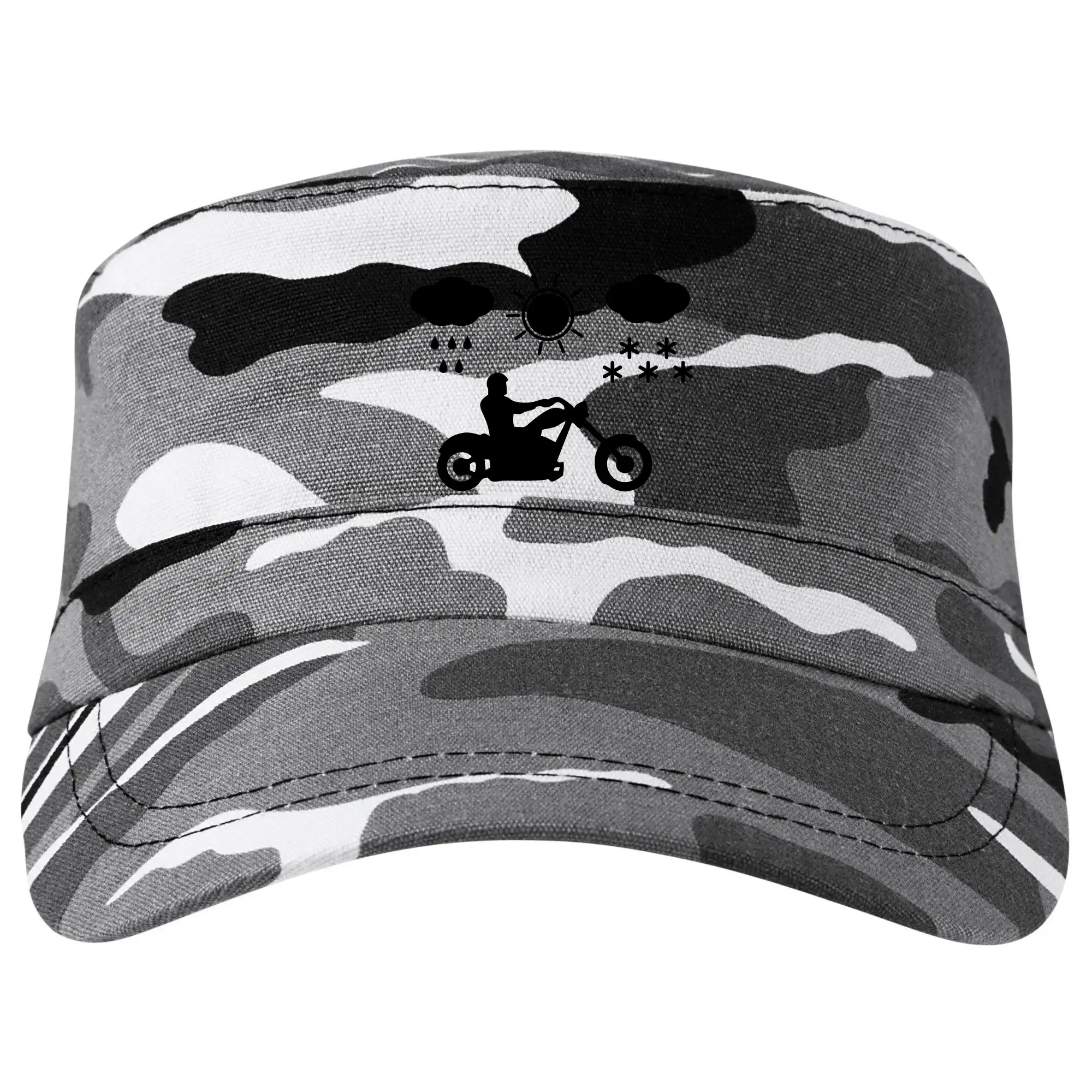 Chopper triko - Motorkár za každého počasia - chopper - Šiltovka CAMO