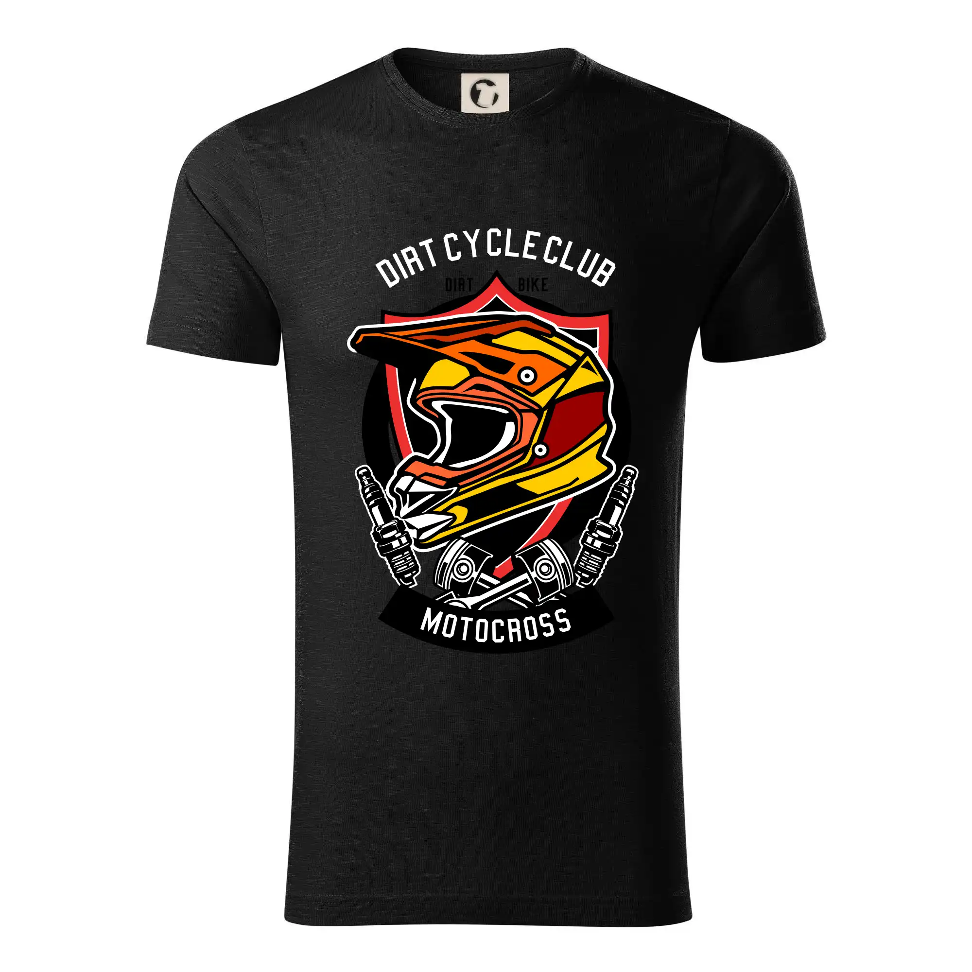 Motocross tričká - Dirty club racing - Tričko z organickej bavlny