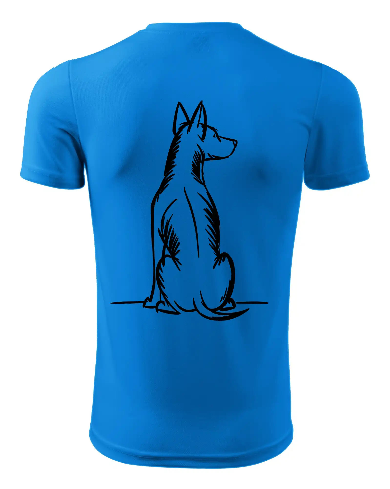 Ostatné psie plemená - Pes kreslený zozadu - Pánske tričko Fantasy športové