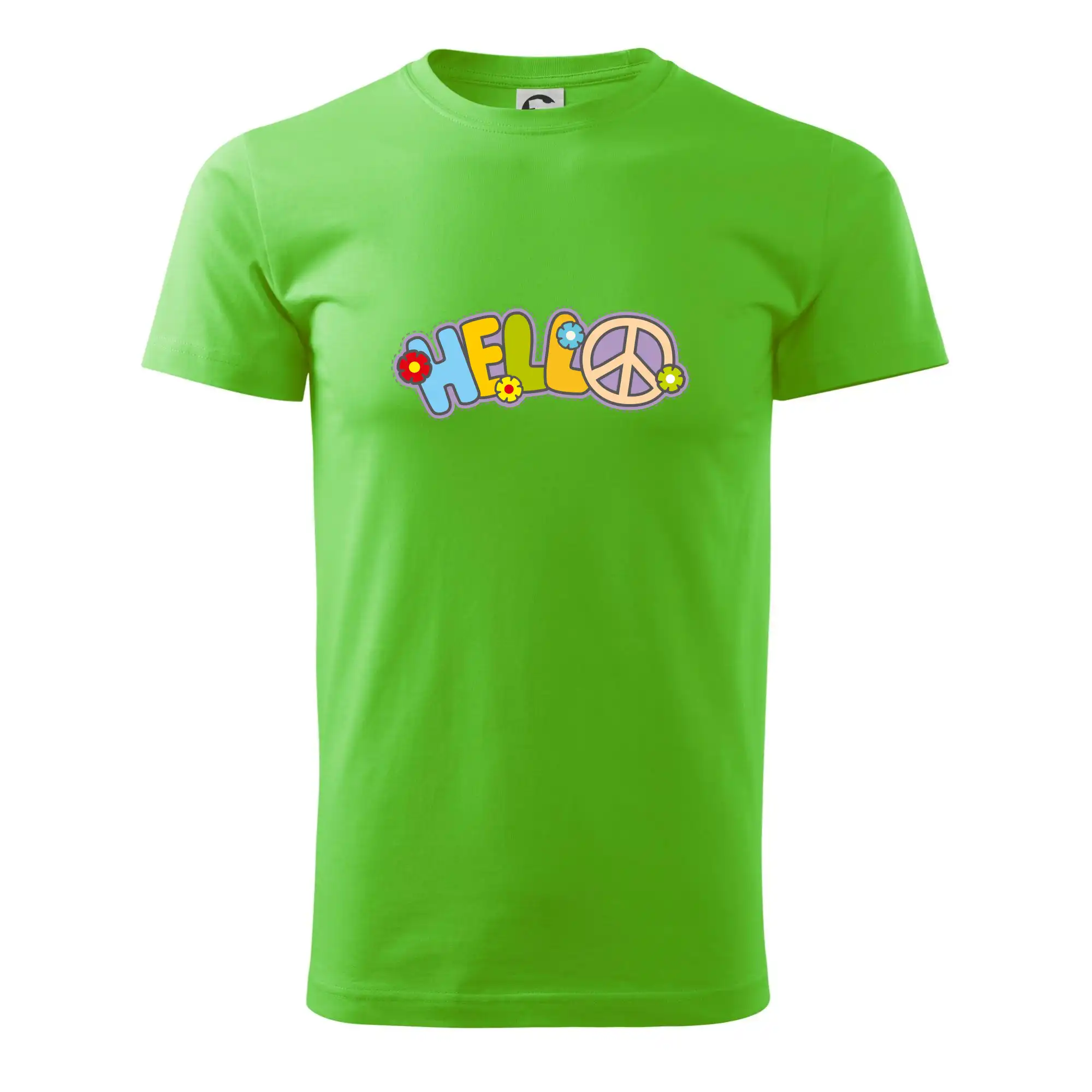 Tričká pre pohodový ľudí - Hello hippie symbol - Pánske tričko nižšej gramáže