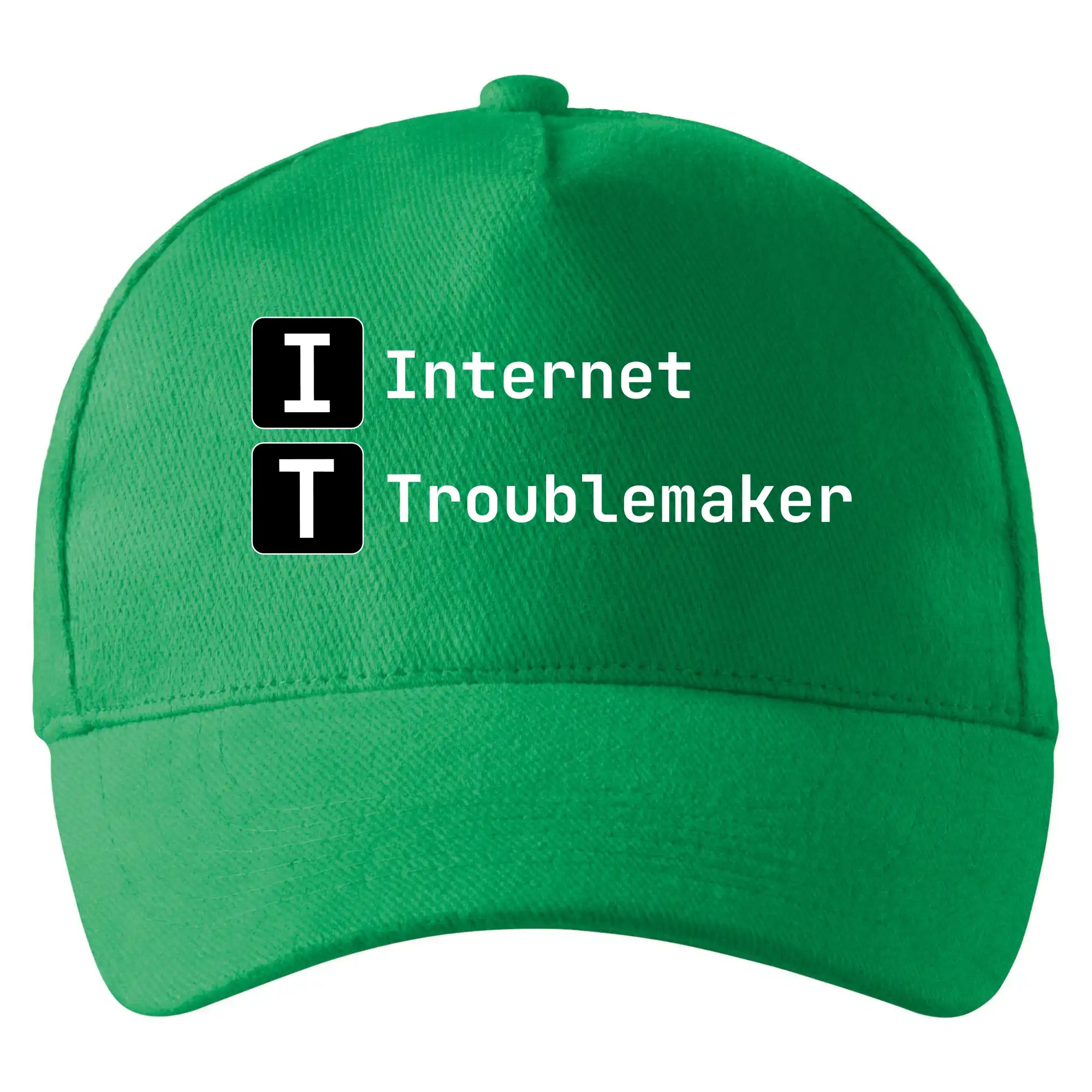 Tričká pre ajťákov - IT Nápis Internet Troublemaker - Šiltovka so zahnutým šiltom a mosaznou sponou
