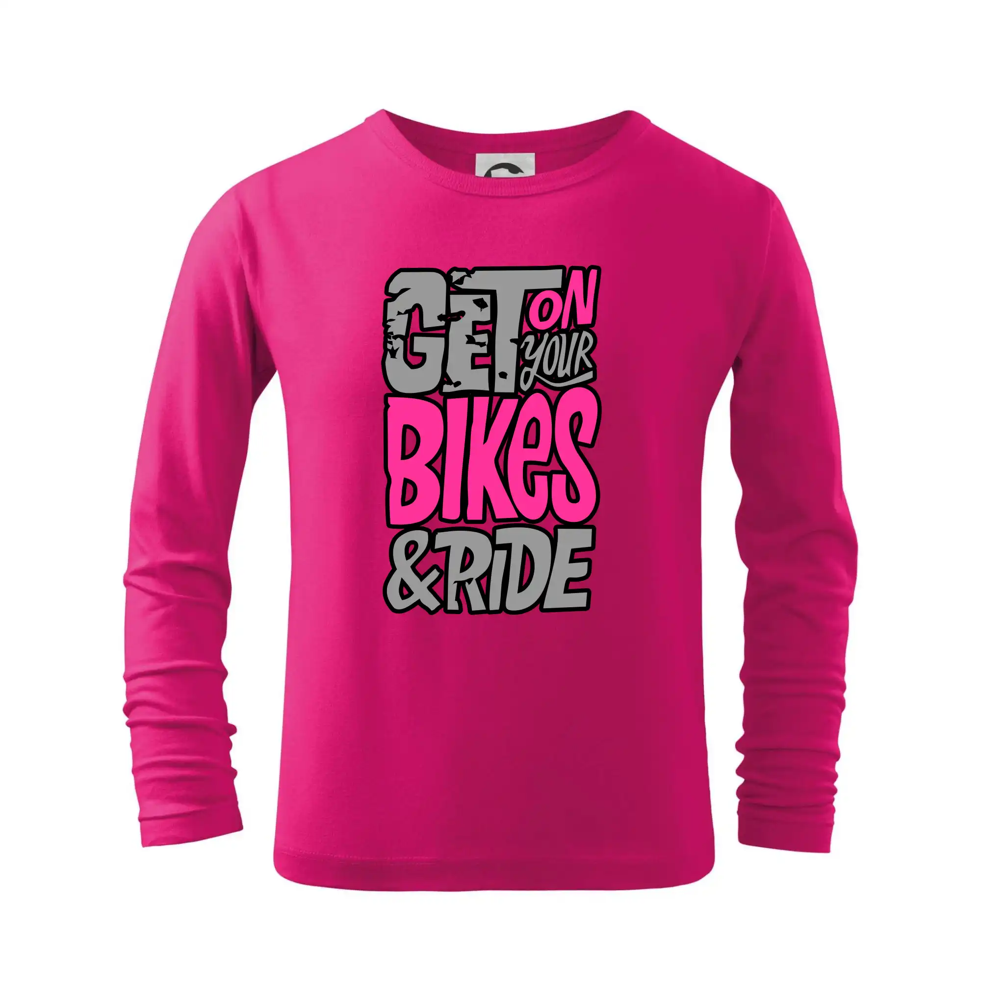 Tričko ako darček pre cyklistu - Get on your bikes - Tričko detské Long Sleeve