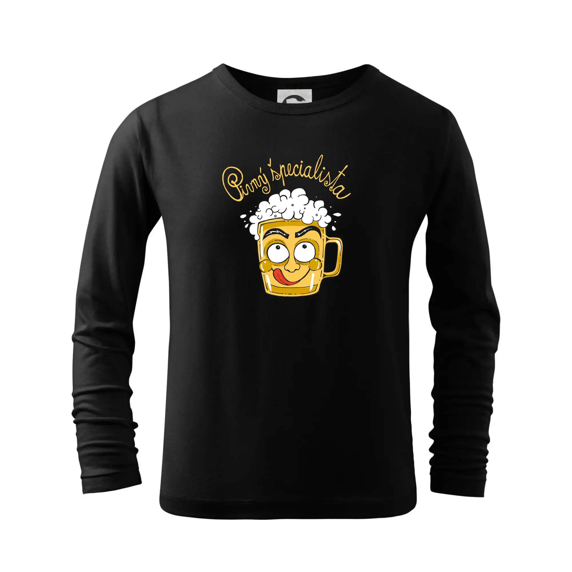 Vtipná tričká pre pivárov - Pivný špecialista (Pecka design) - Tričko detské Long Sleeve