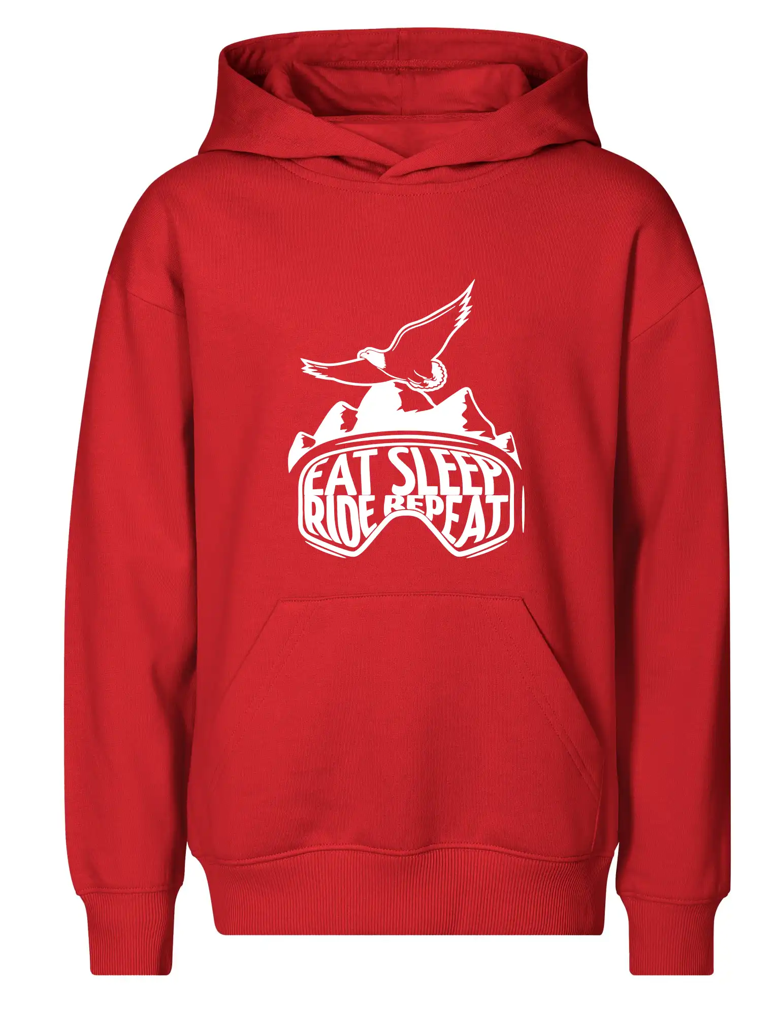 Lyže a Snowboard - Eat sleep ride repeat - hory - Detská mikina - Chill