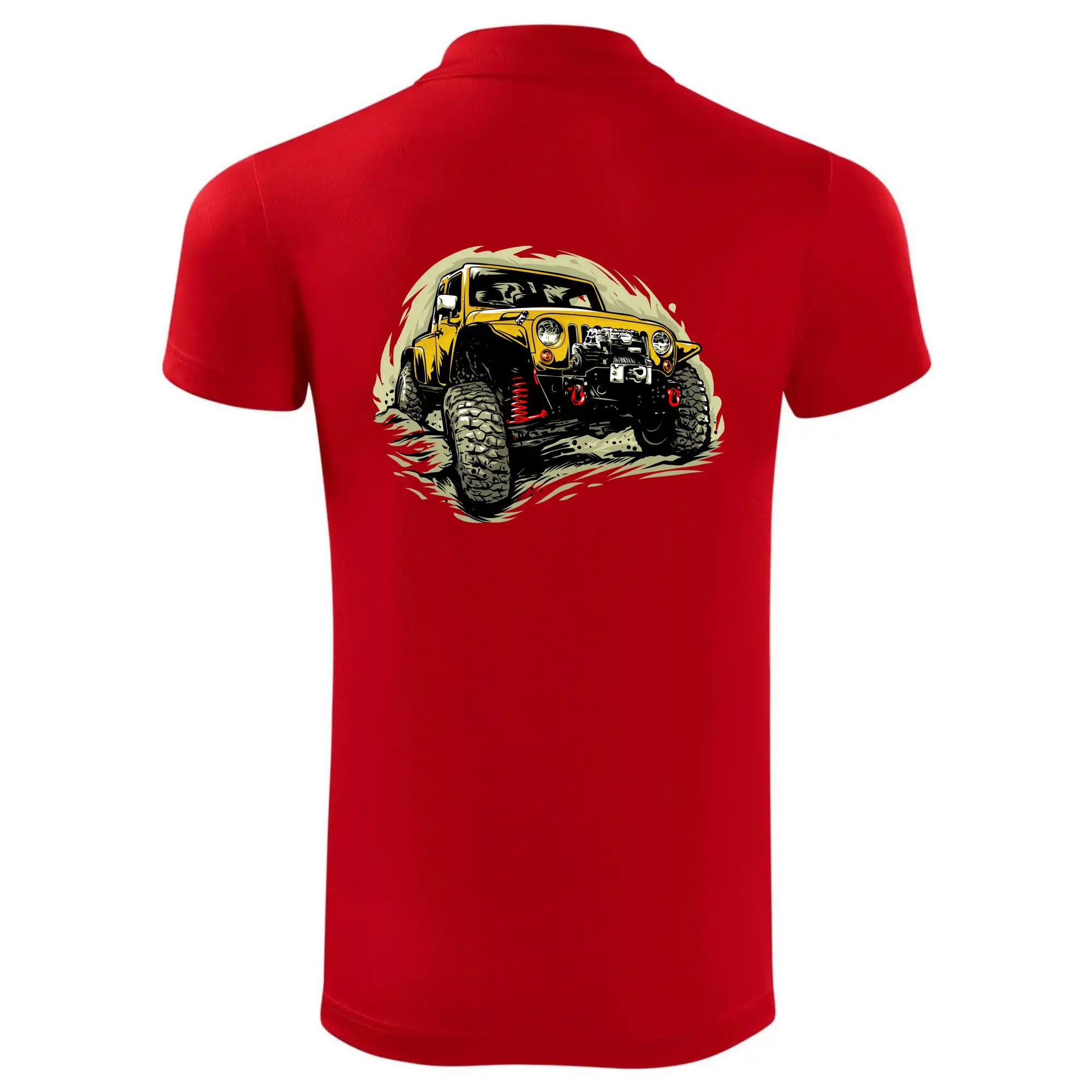 Žlutý offroad s navijákem