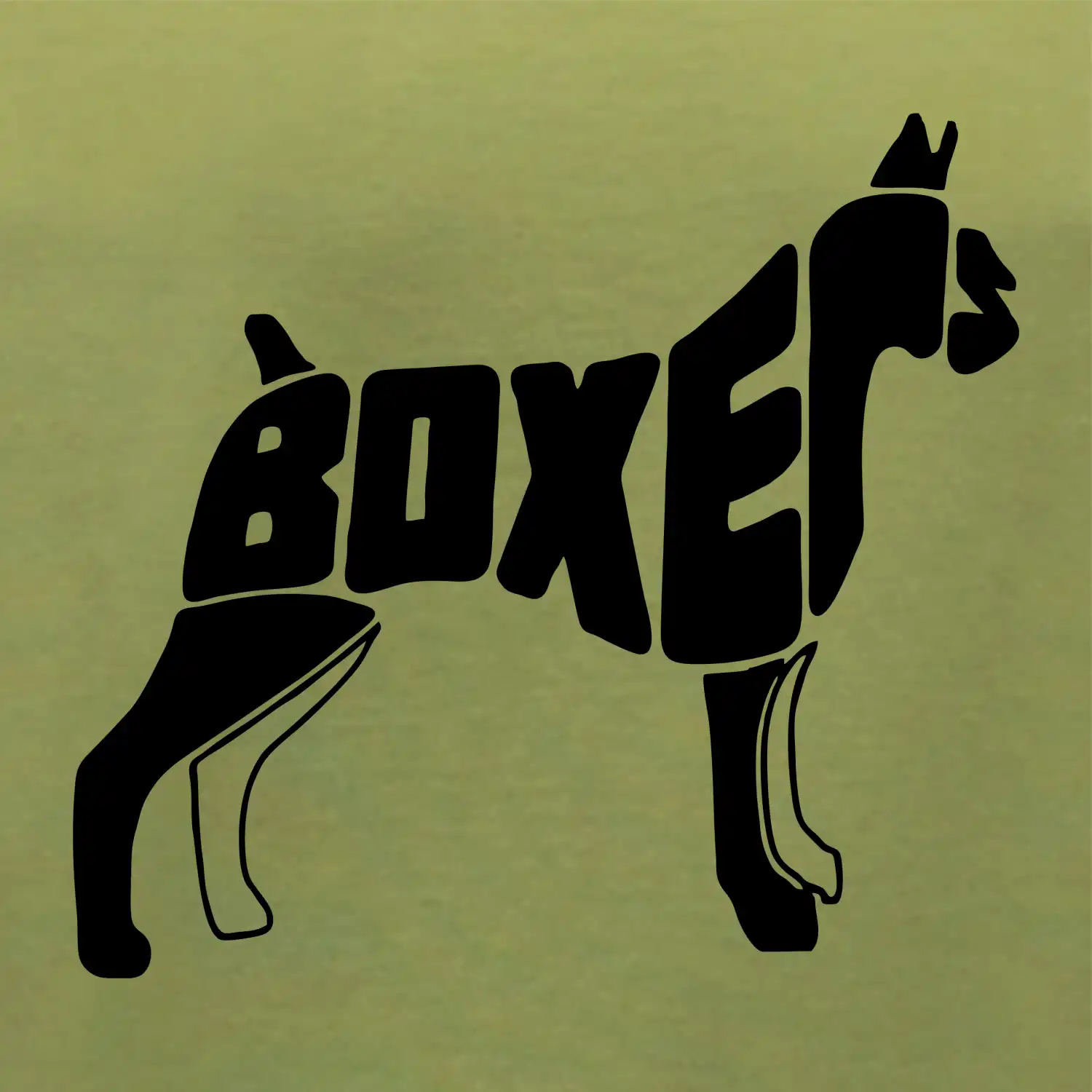 Boxer nápis v tele