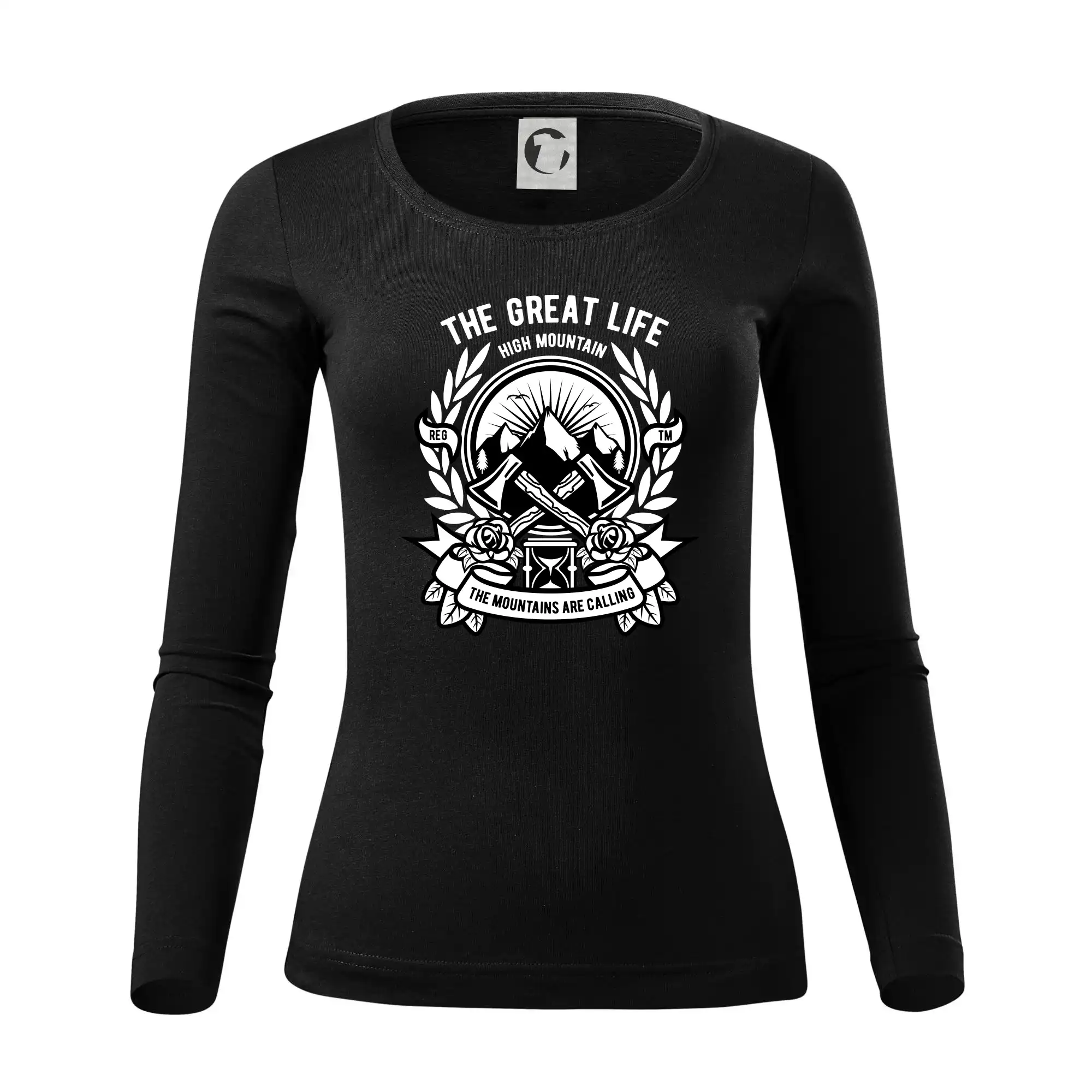 Trička na kempovanie - Axe - Dámske tričko FIT-T LS - zužené