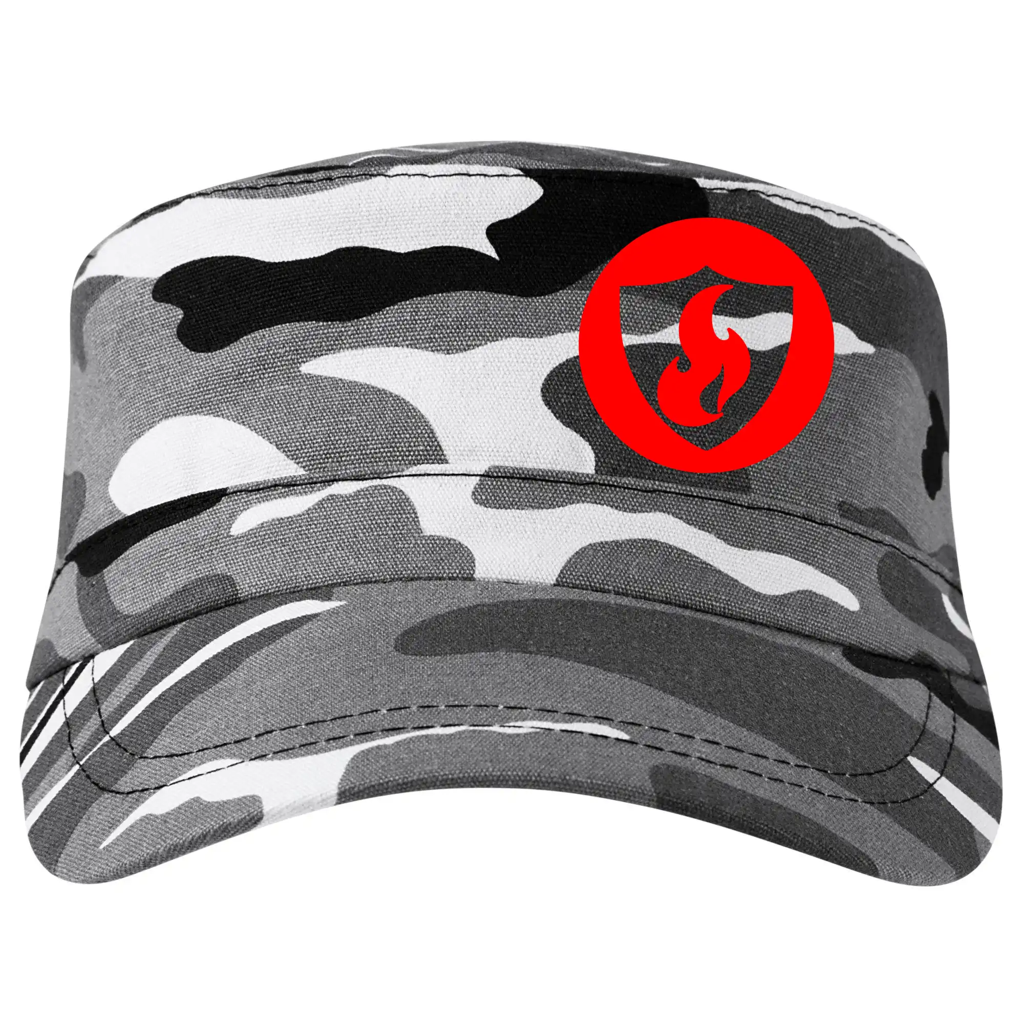 Originálne tričká pre hasičov - Erb plameň na prso - Šiltovka CAMO