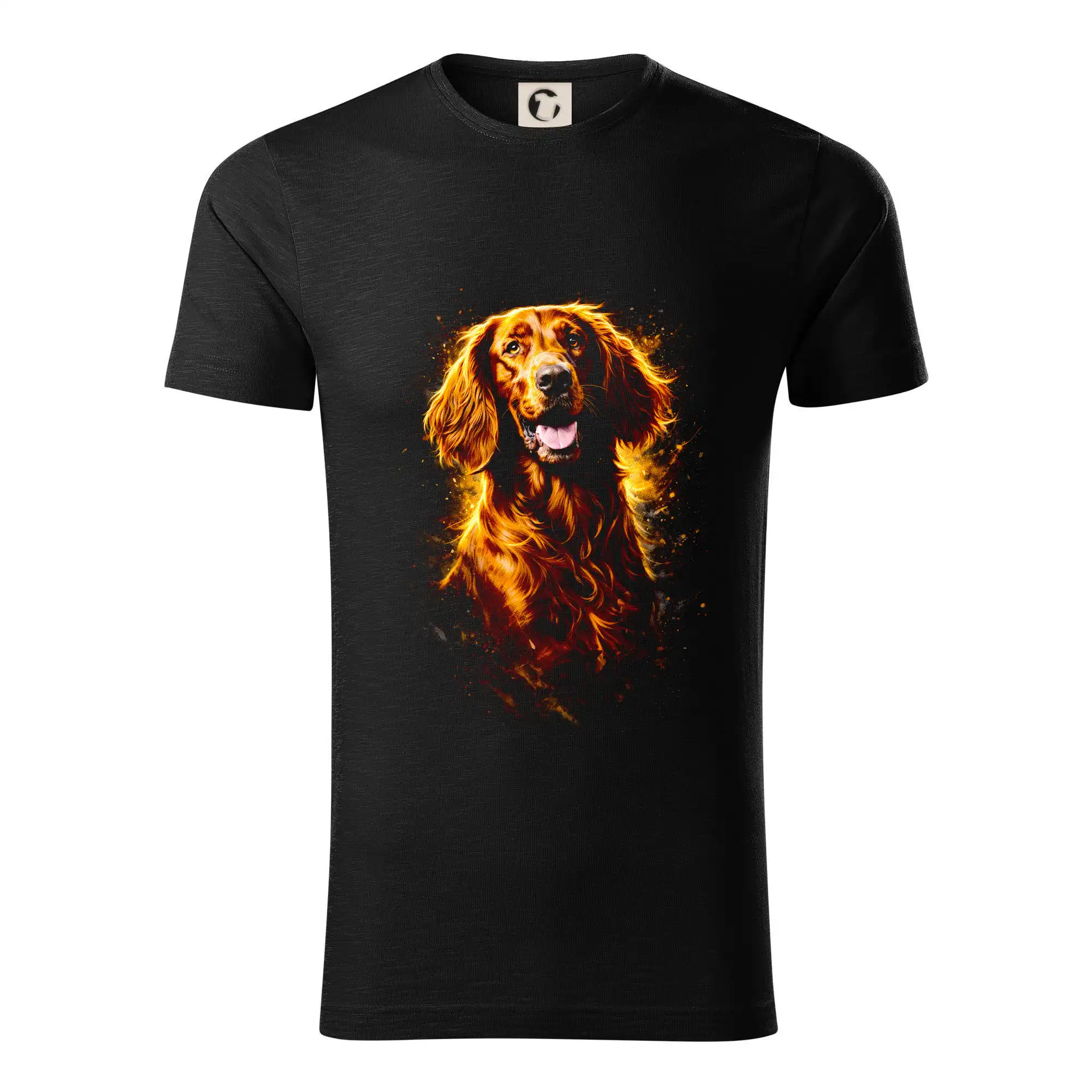 Ostatné psie plemená - Obrázok poltón Írsky seter - Tričko z organickej bavlny