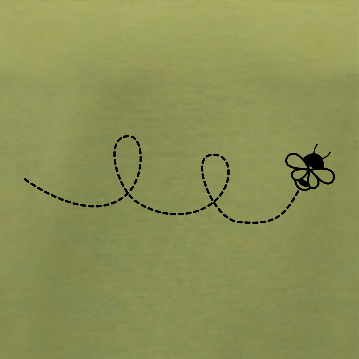 Dráha letu včely - smyčka