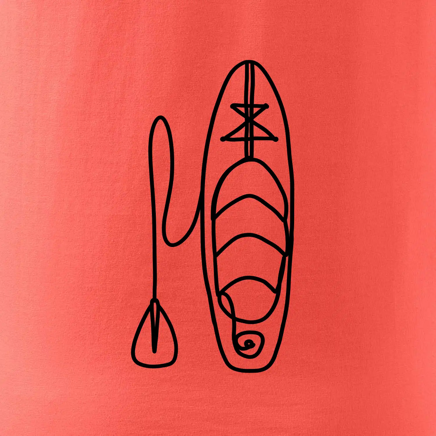 Paddleboard jedním tahem