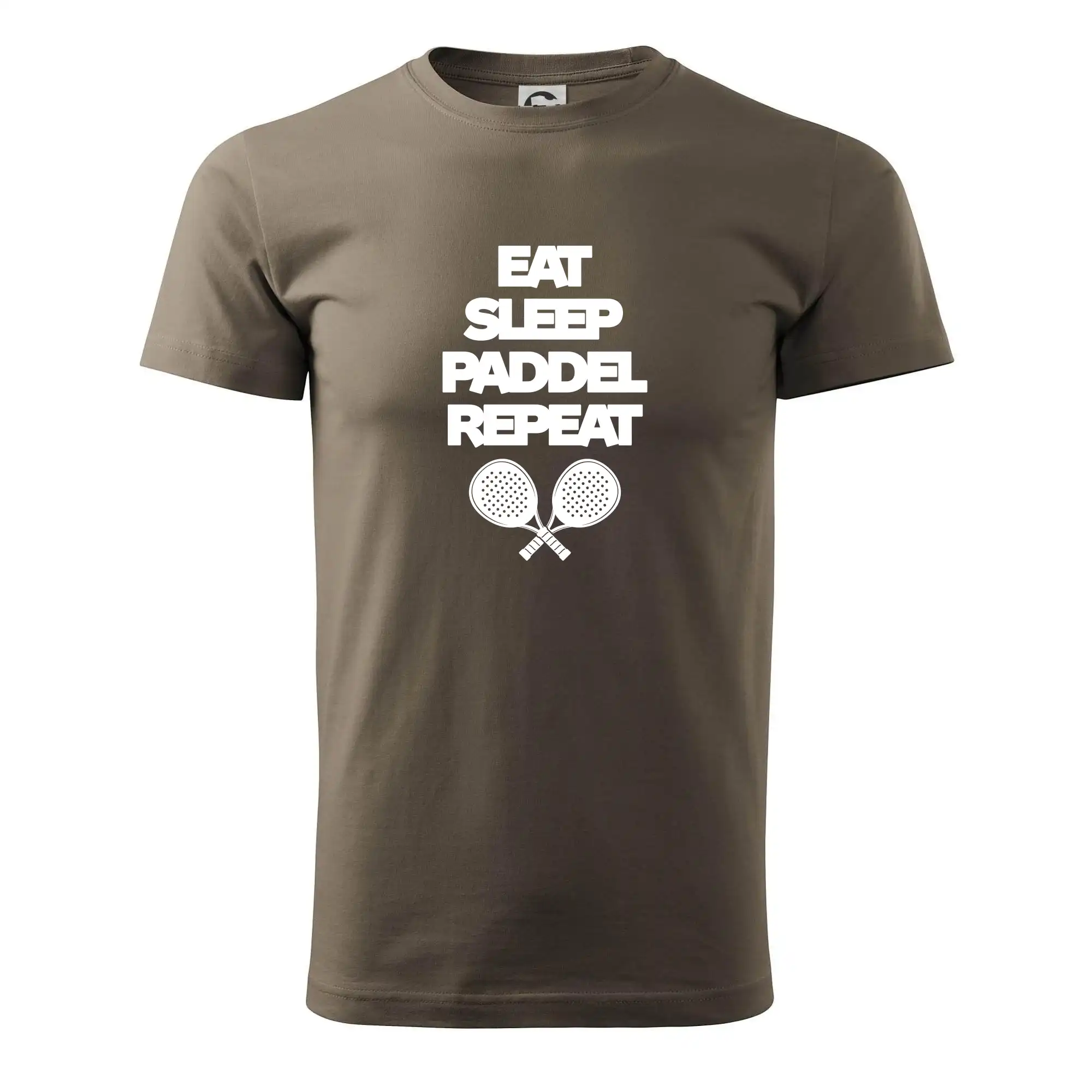 Eat sleep paddel repeat pod sebou