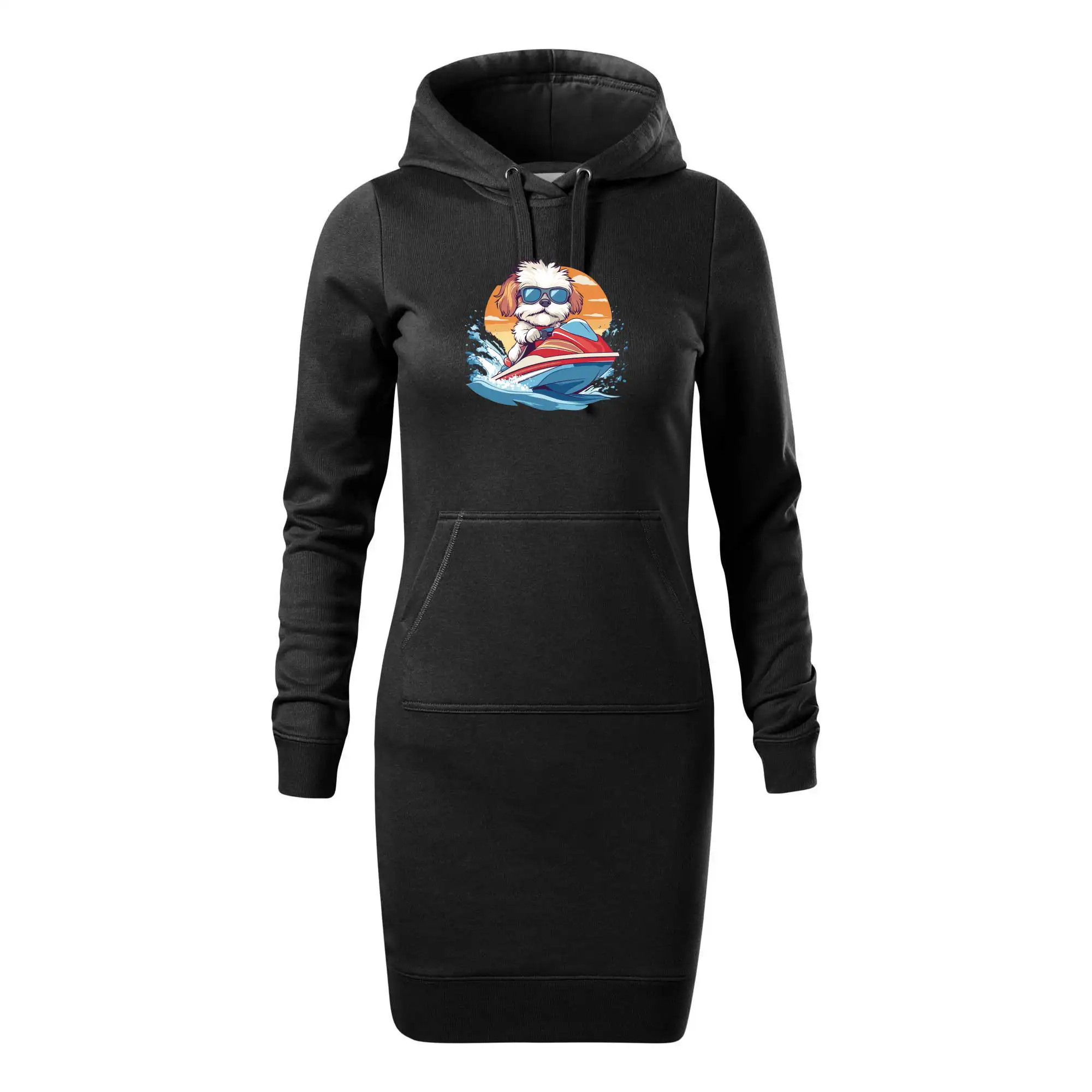 Bišonek na vodním skútru