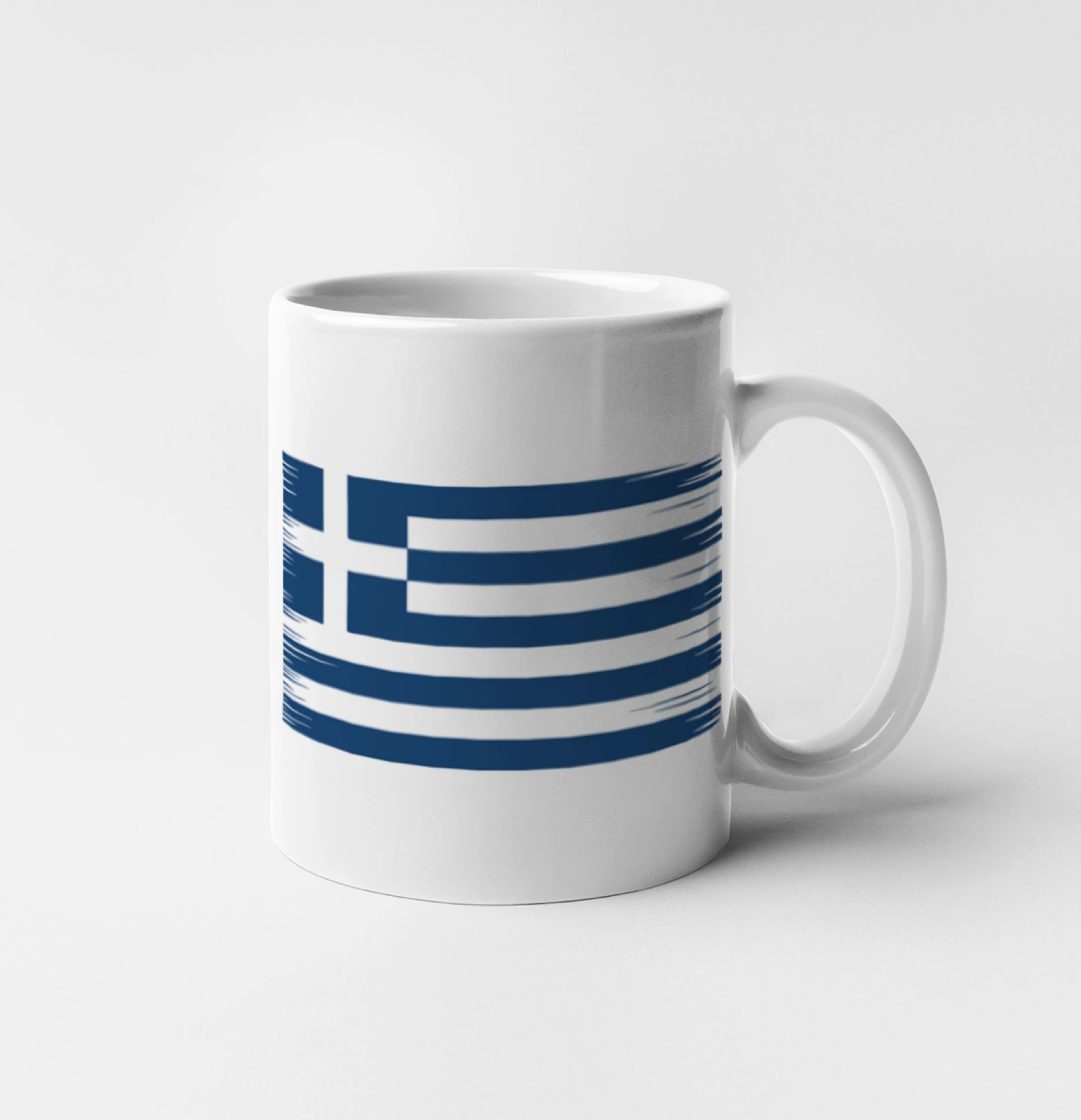 Motívy štátnych vlajok - Grécko vlajka hranatá - Hrnček 