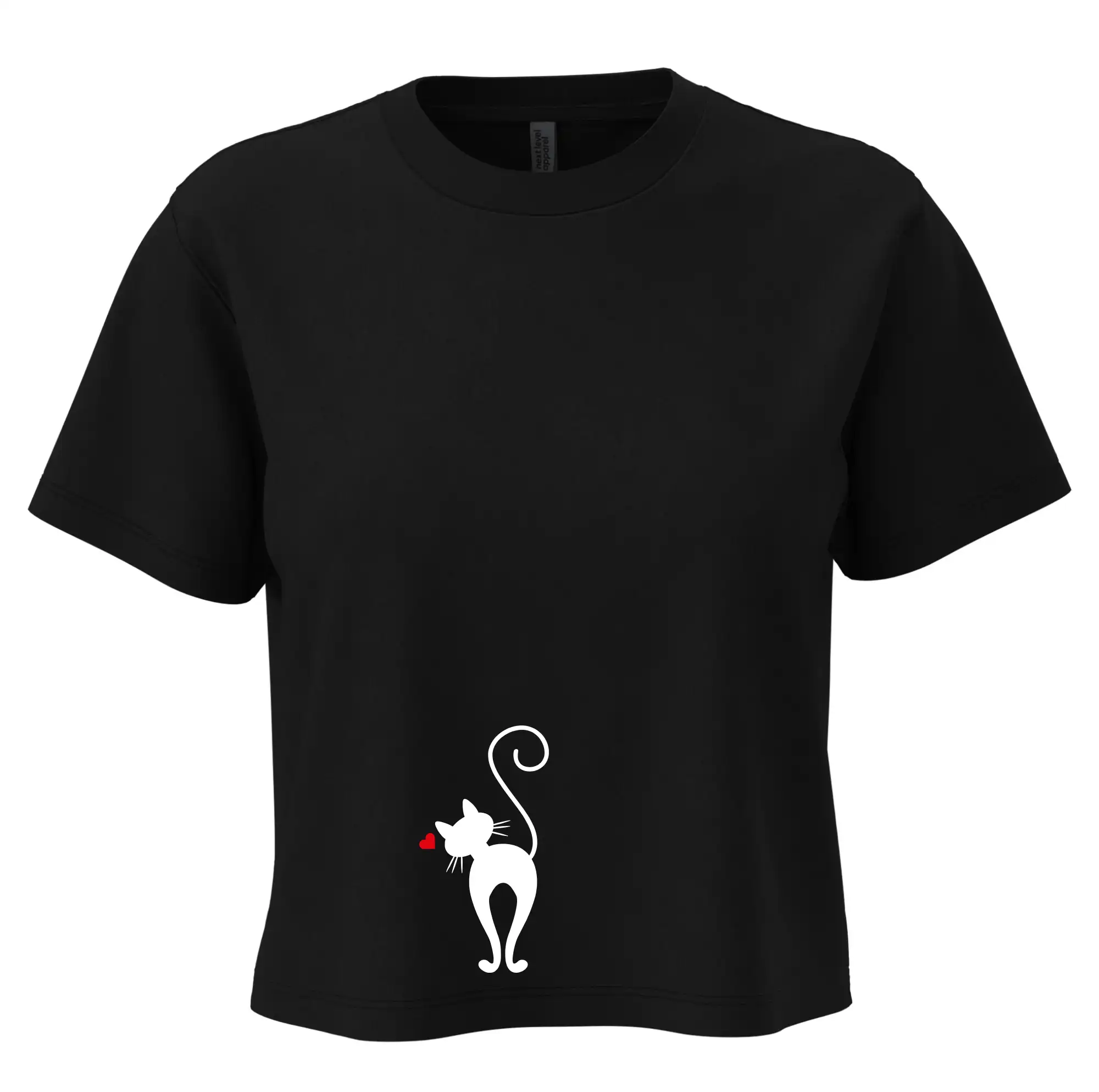 Zamilovaná kočka zezadu