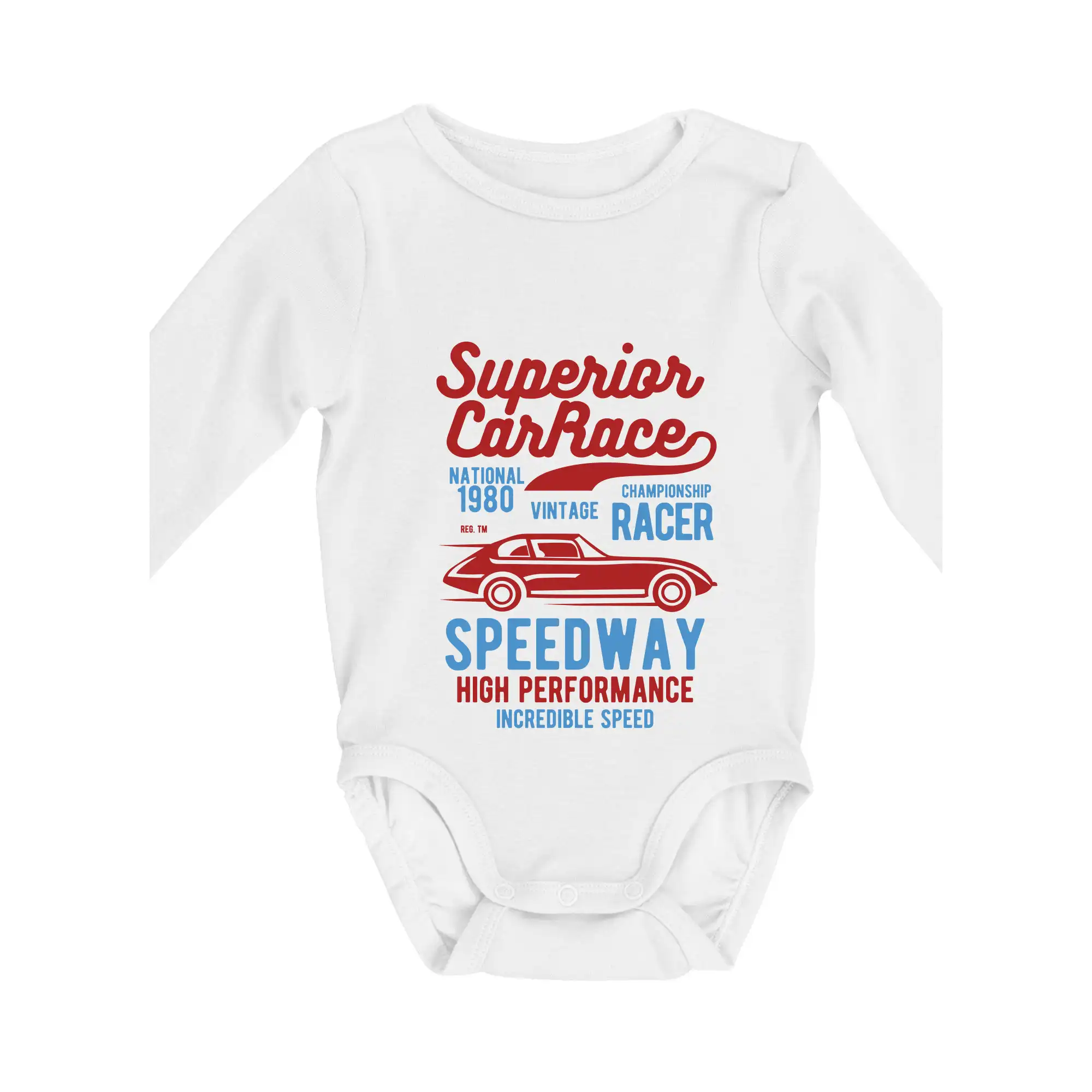 Auto tričká - Superior Car Race - Body dojčenské s dlhým rukávom
