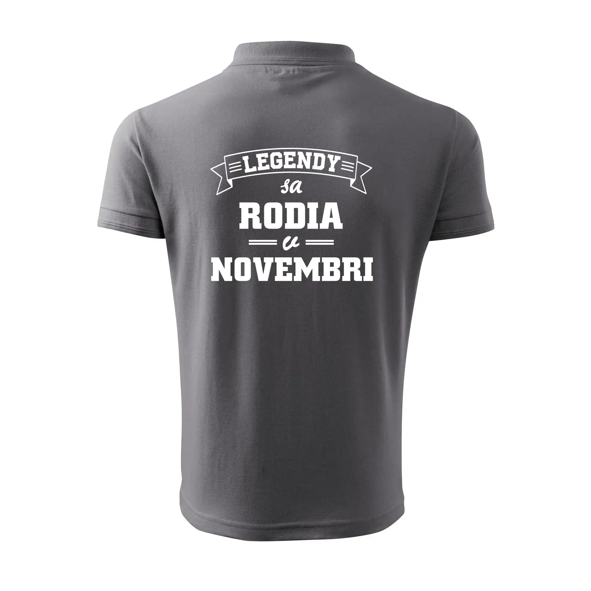 Tričká pre narodených v novembri - Legendy sa rodia v novembri - Polokošeľa pánska Pique Polo 203