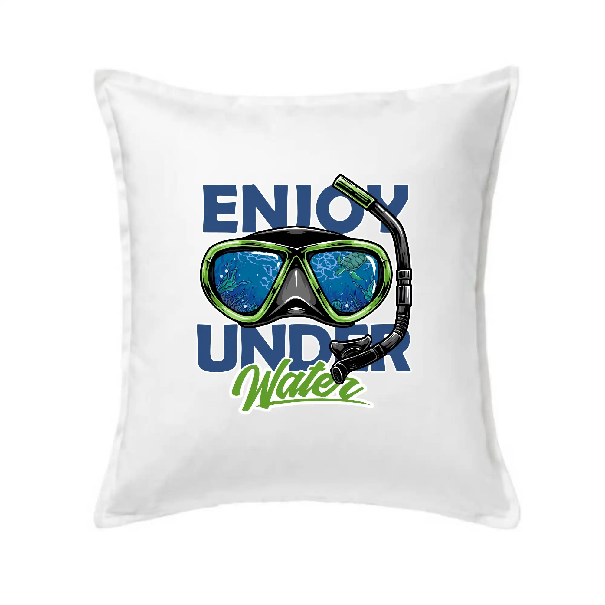 Potápačské tričká - Enjoy Under Water - Vankúš 50x50