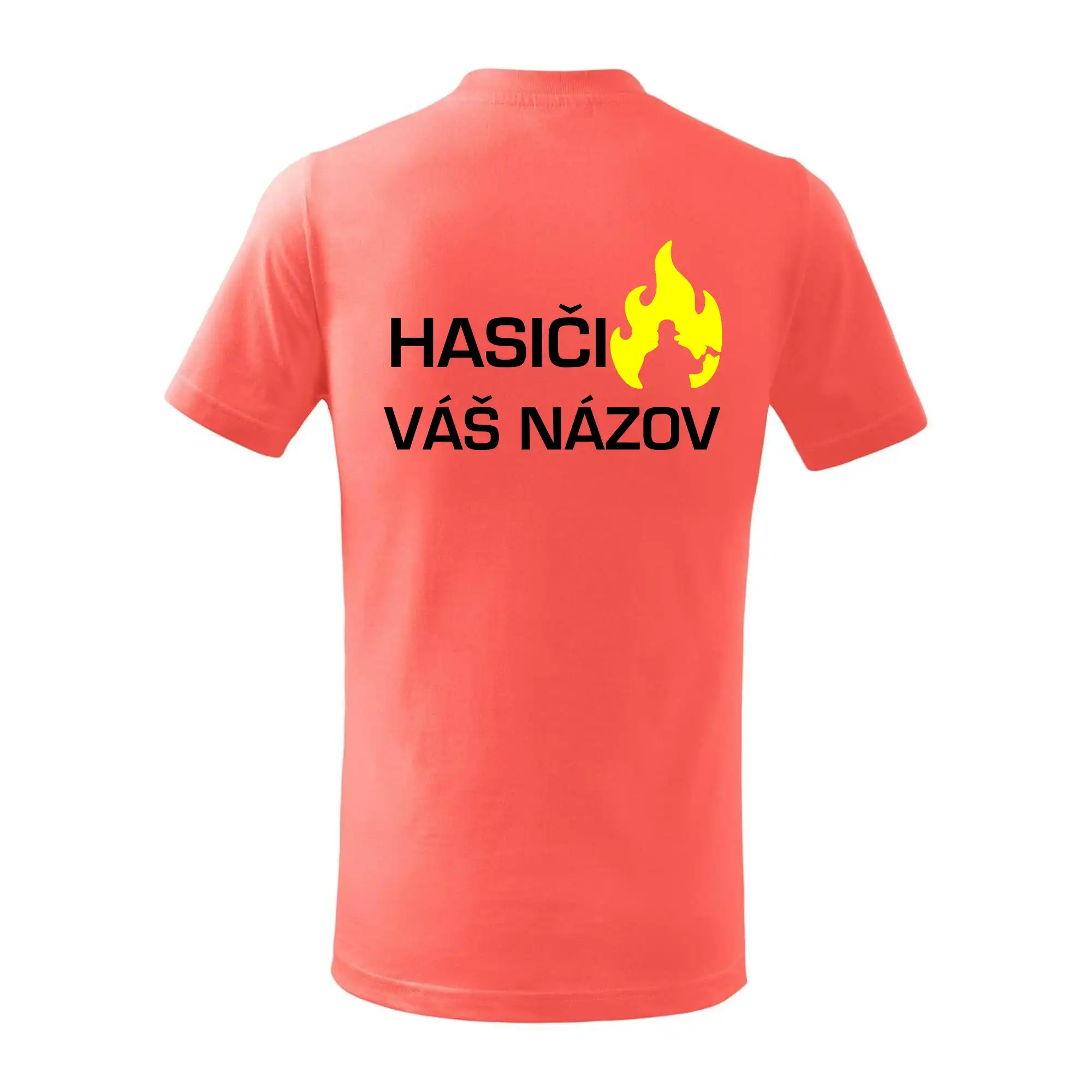 Hasiči - Váš názov - FLUO + Reflexná potlač