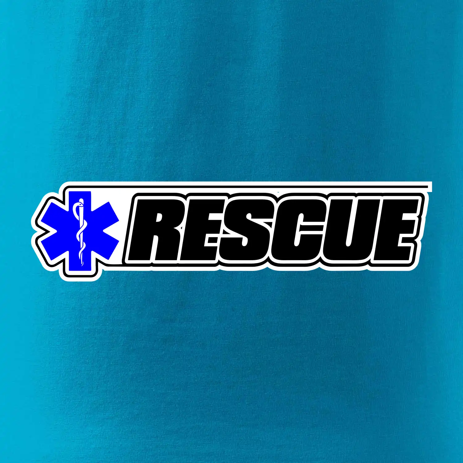 Záchranář rescue kříž modrý
