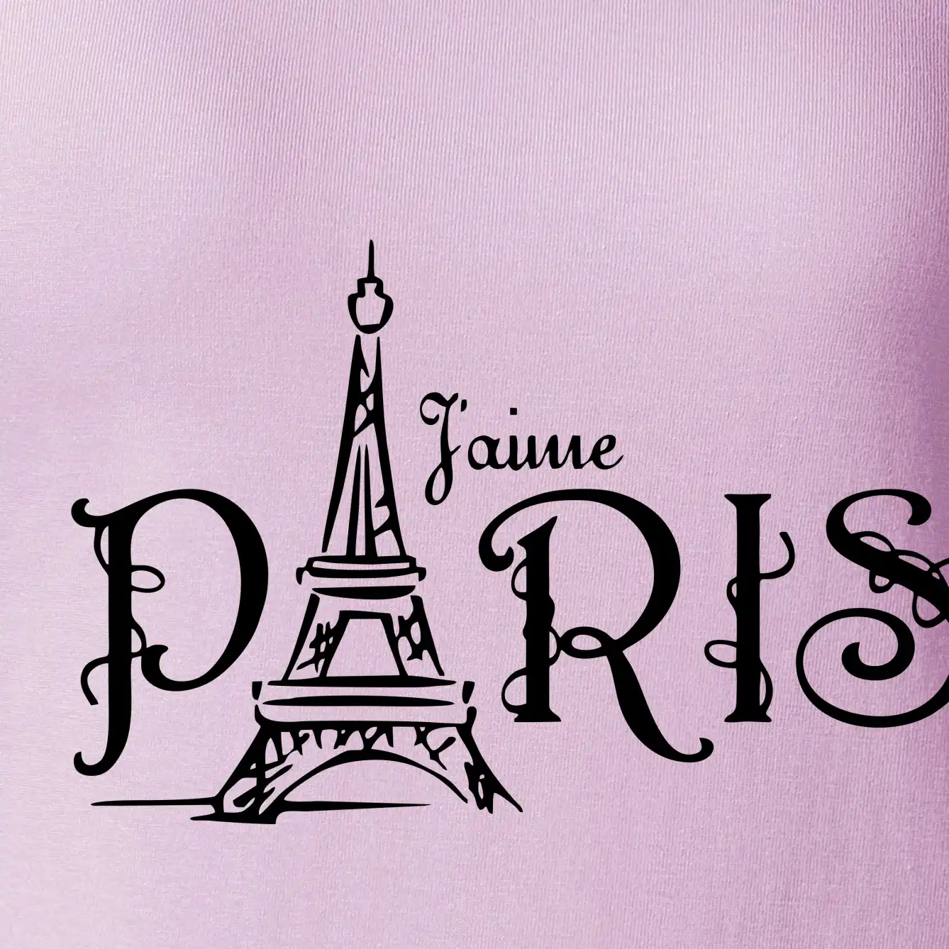 Paris nápis Eiffelovka rovný