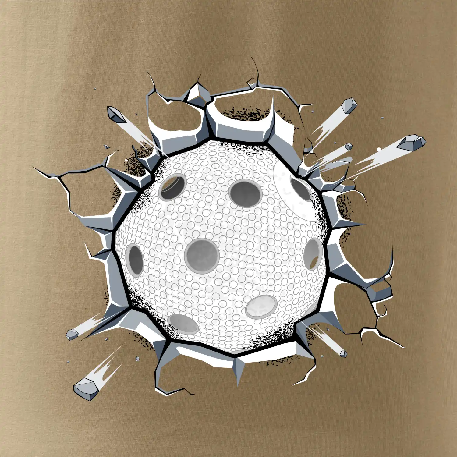 Florbal míč v triku