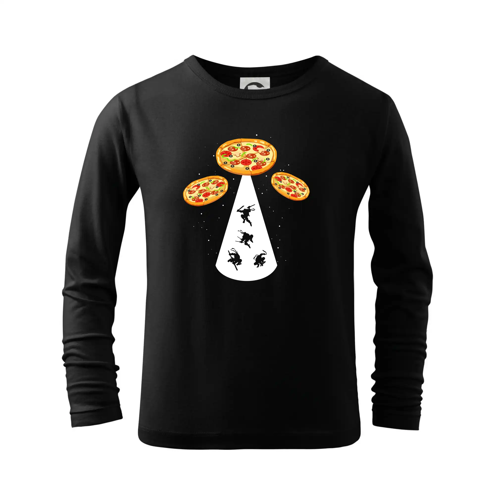 Pizza UFO - Tričko detské Long Sleeve