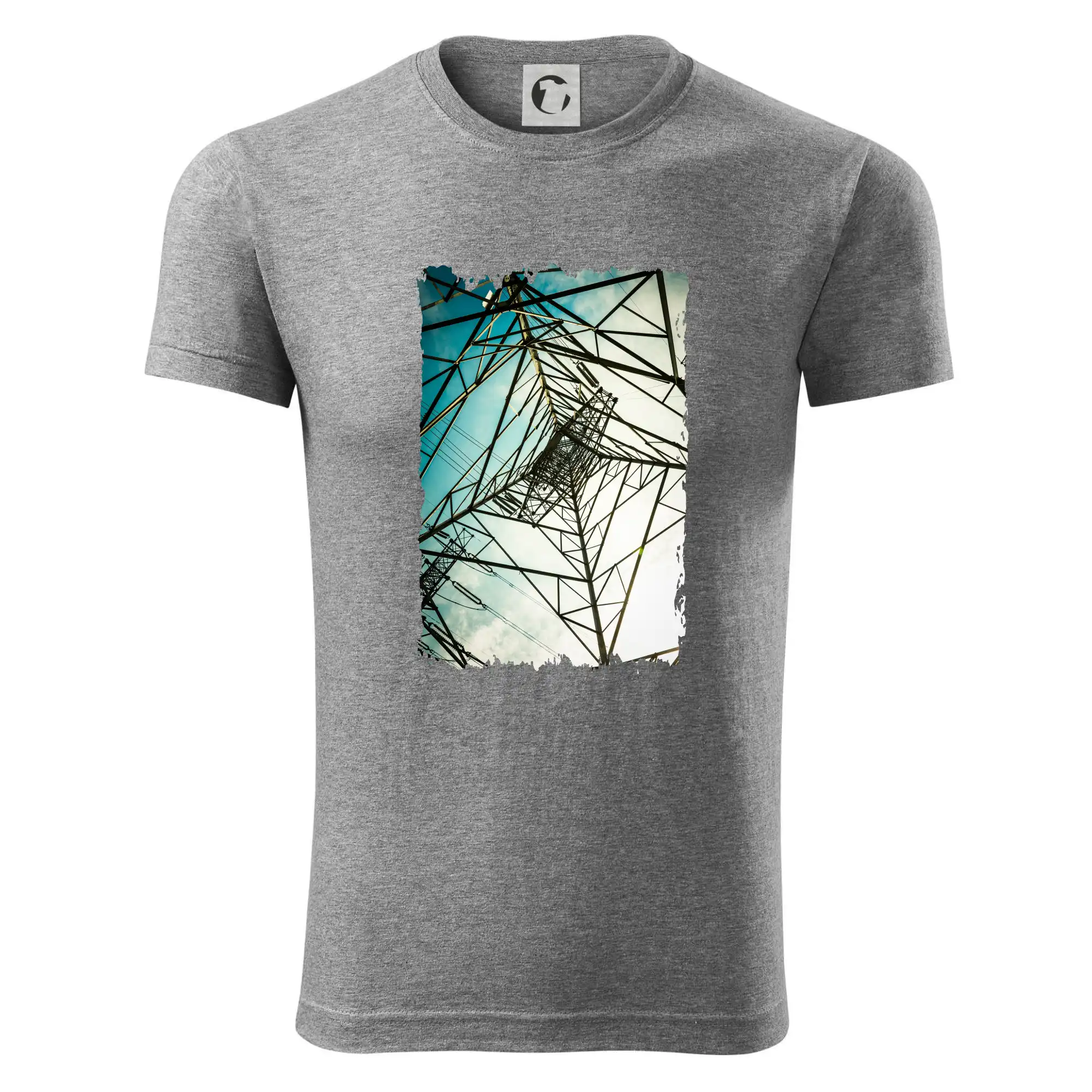 Barevné nebe - stožáry vysokého napětí