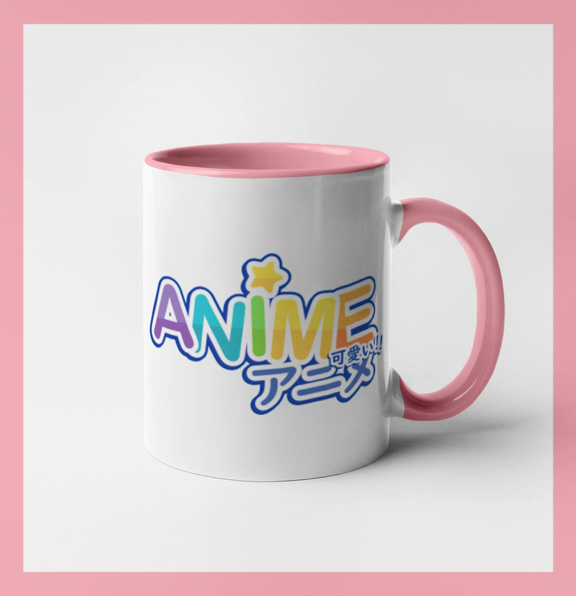Anime nápis duhový