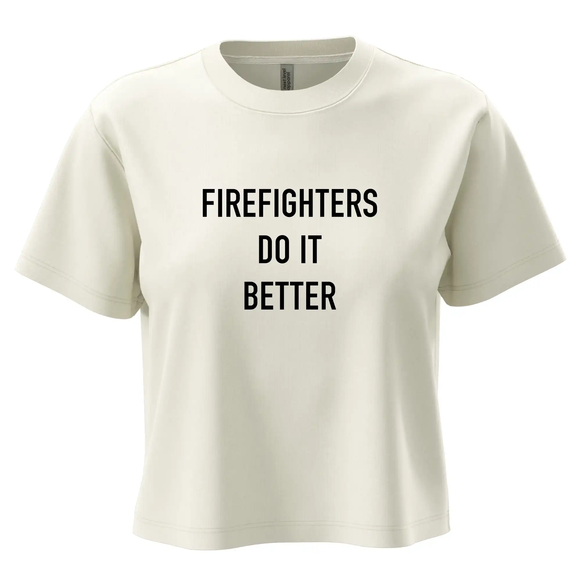 Originálne tričká pre hasičov - Firefighters Do It Better - Boxy cropped tričko OVERSIZE