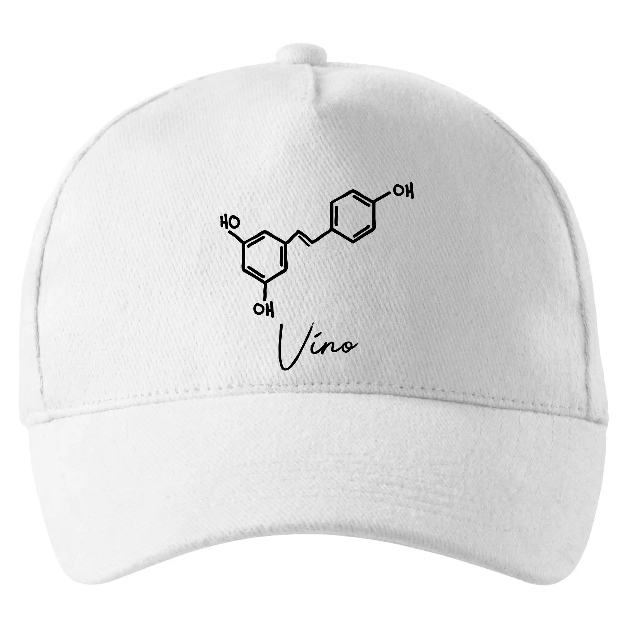 Vtipná tričká s tematikou vína - Barová chémia - víno - Šiltovka so zahnutým šiltom a mosaznou sponou