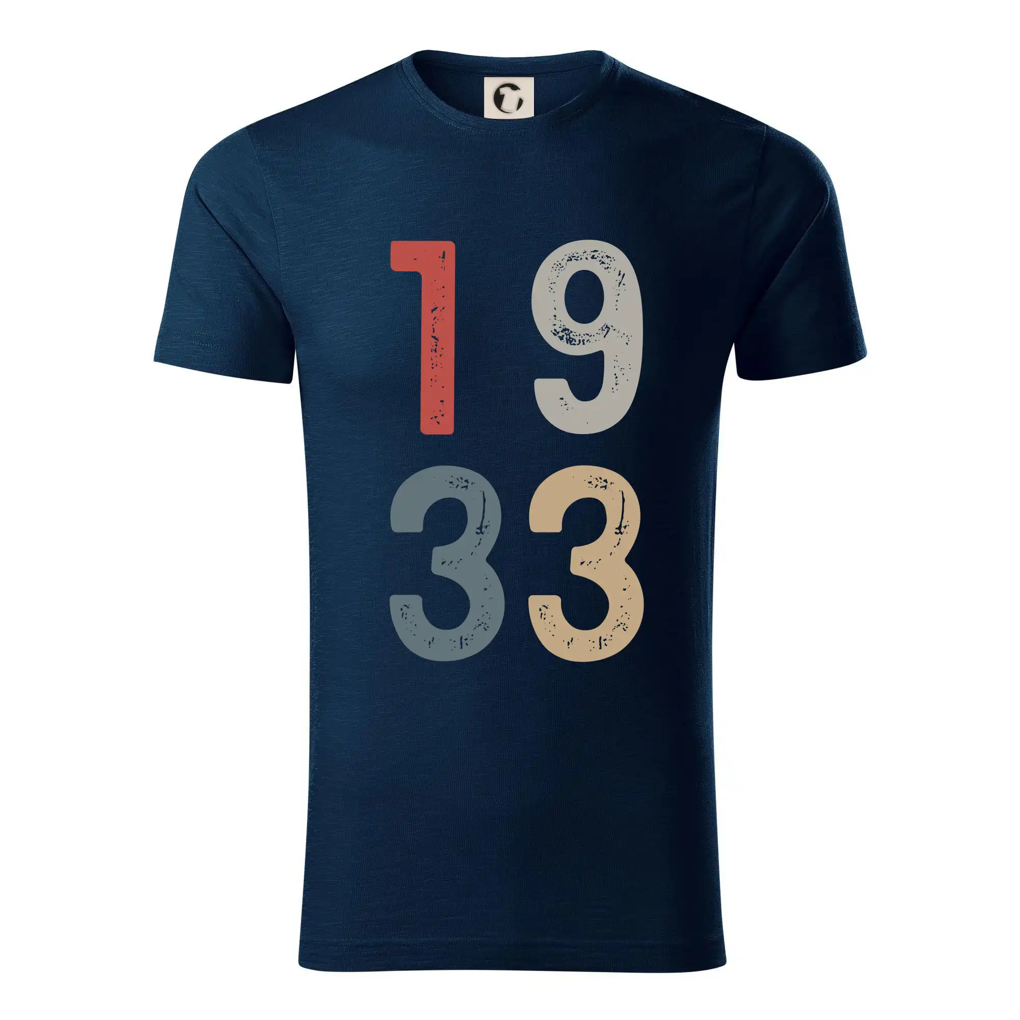 Narodeninové tričká - Vintage číslica 1933 - Tričko z organickej bavlny