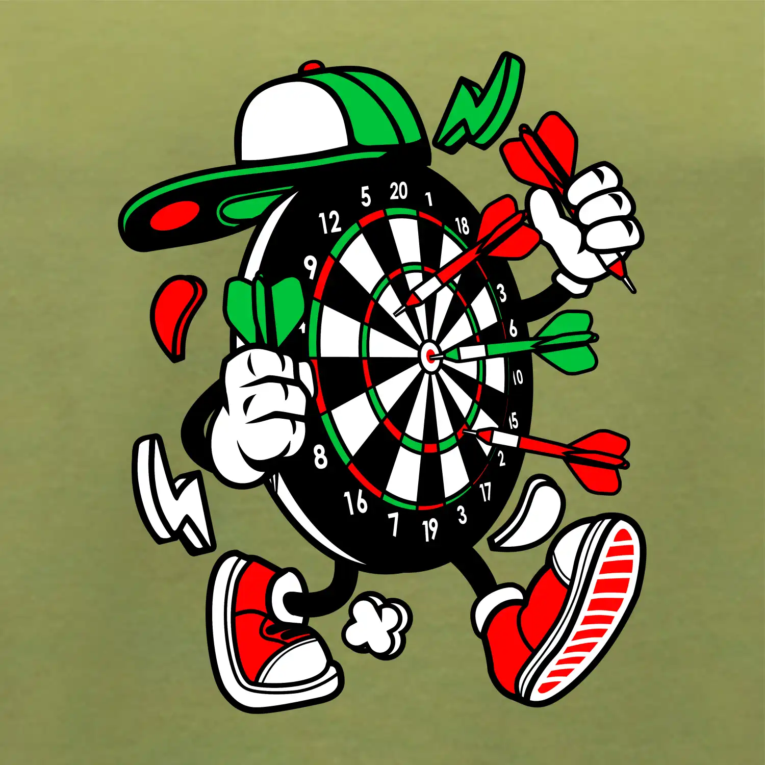 Šipkár  kreslený terč