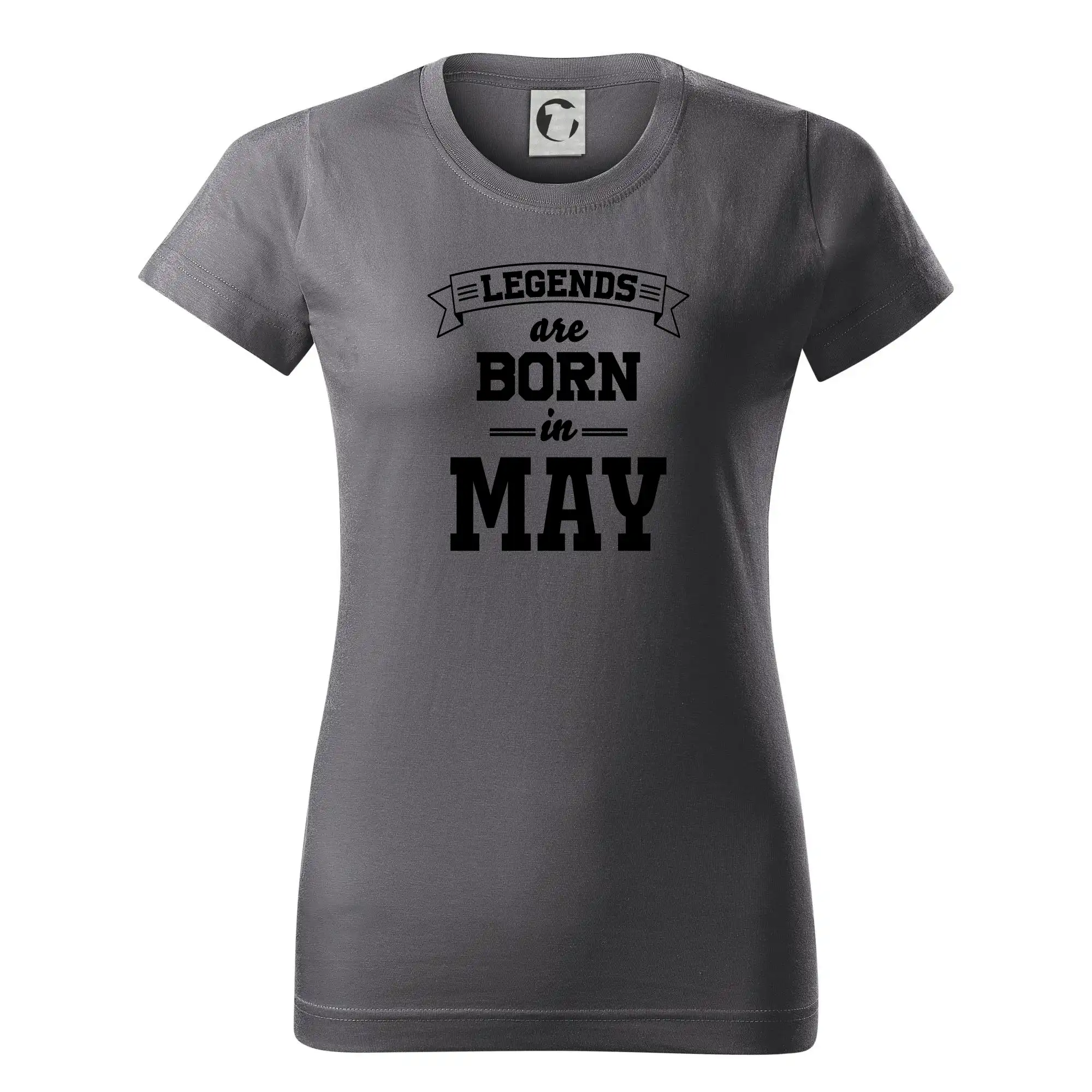 Tričká pre narodených v máji - Legends are born in May - Dámske tričko basic - ľahko voľnejšie a dlhšie