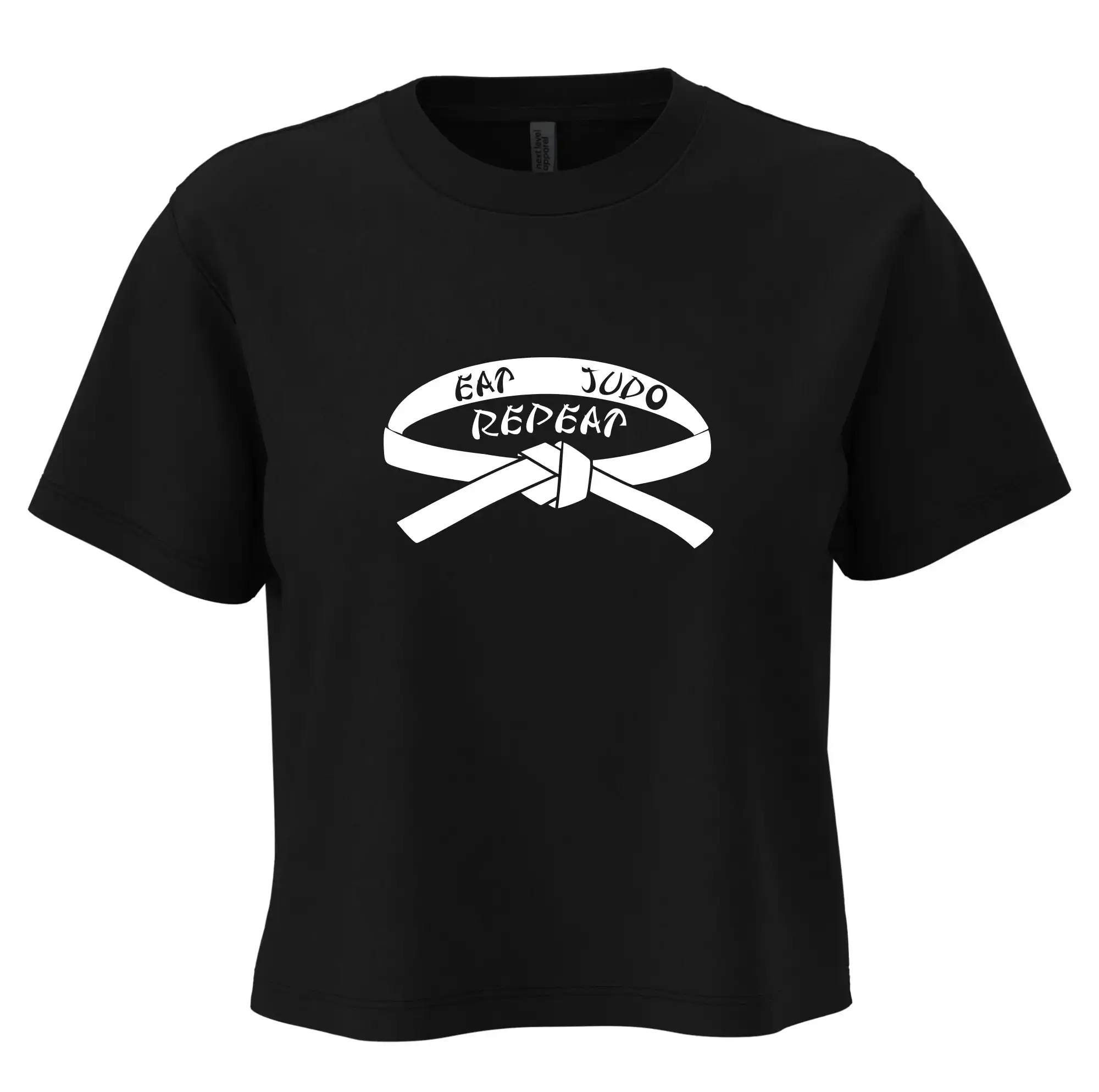 Tričká Judo - Judo eat repeat - Boxy cropped tričko OVERSIZE