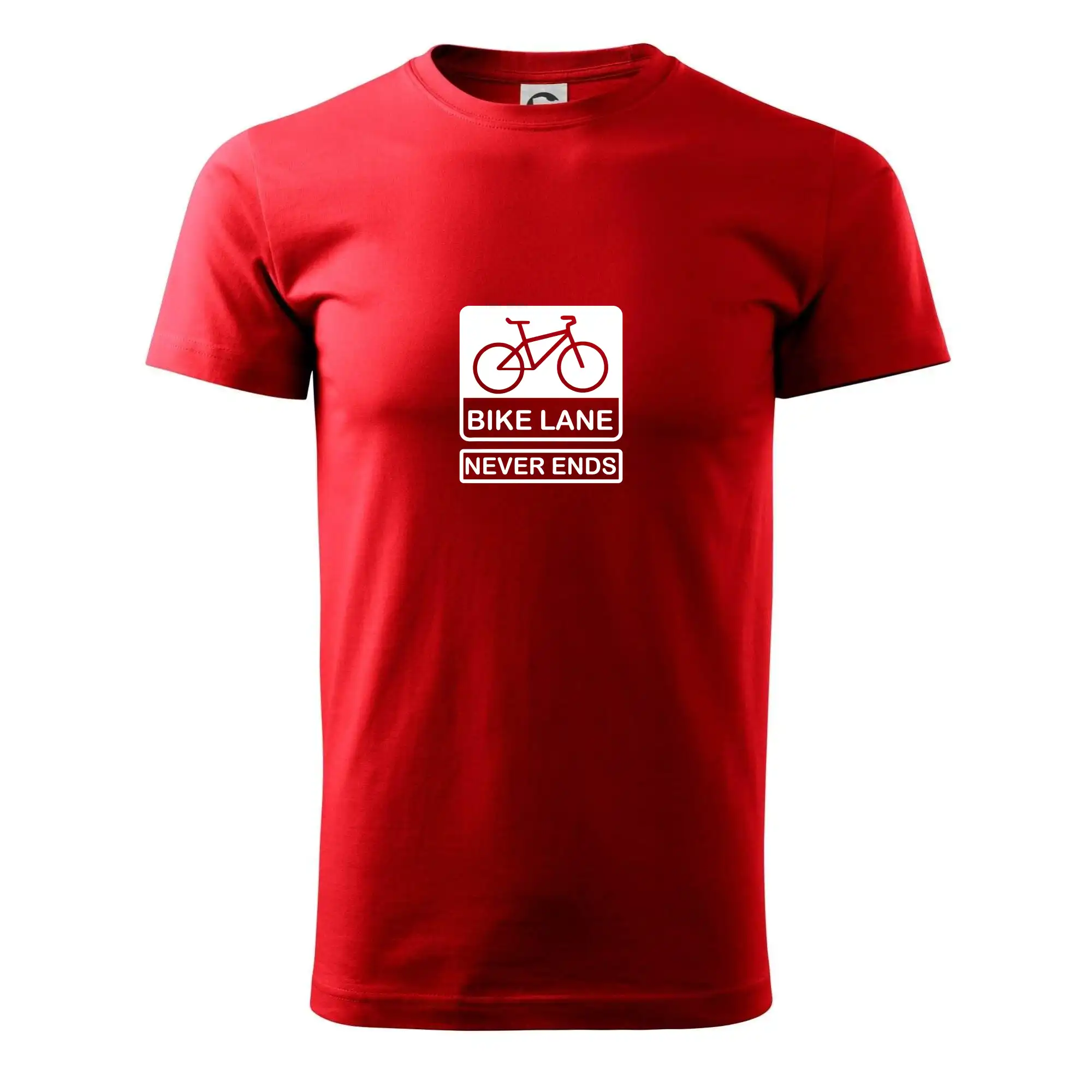 Tričko ako darček pre cyklistu - Bike lane - Pánske tričko nižšej gramáže