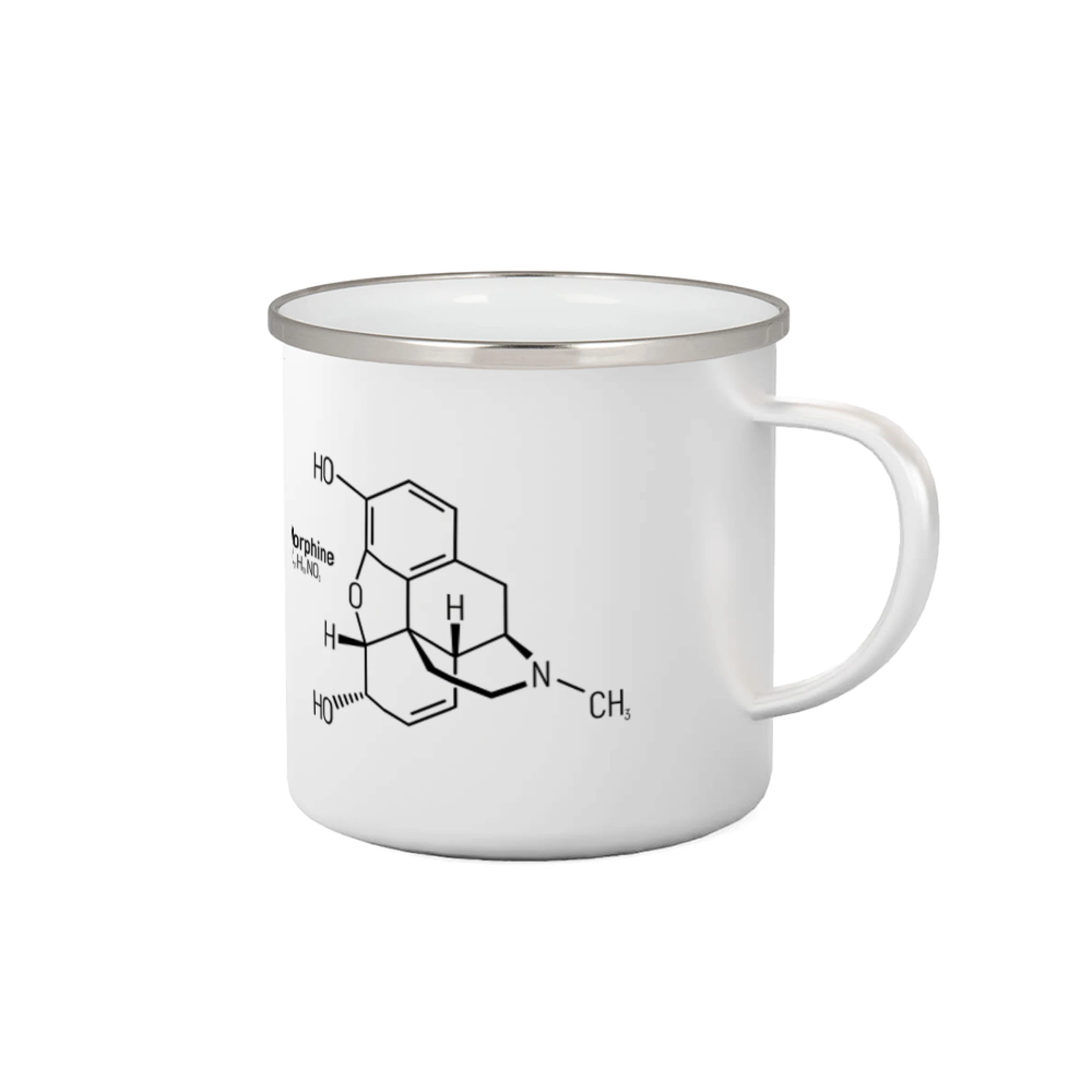 Vtipné tričká pre Chemiky - Molekulárna štruktúra Morfín - Plecháčik
