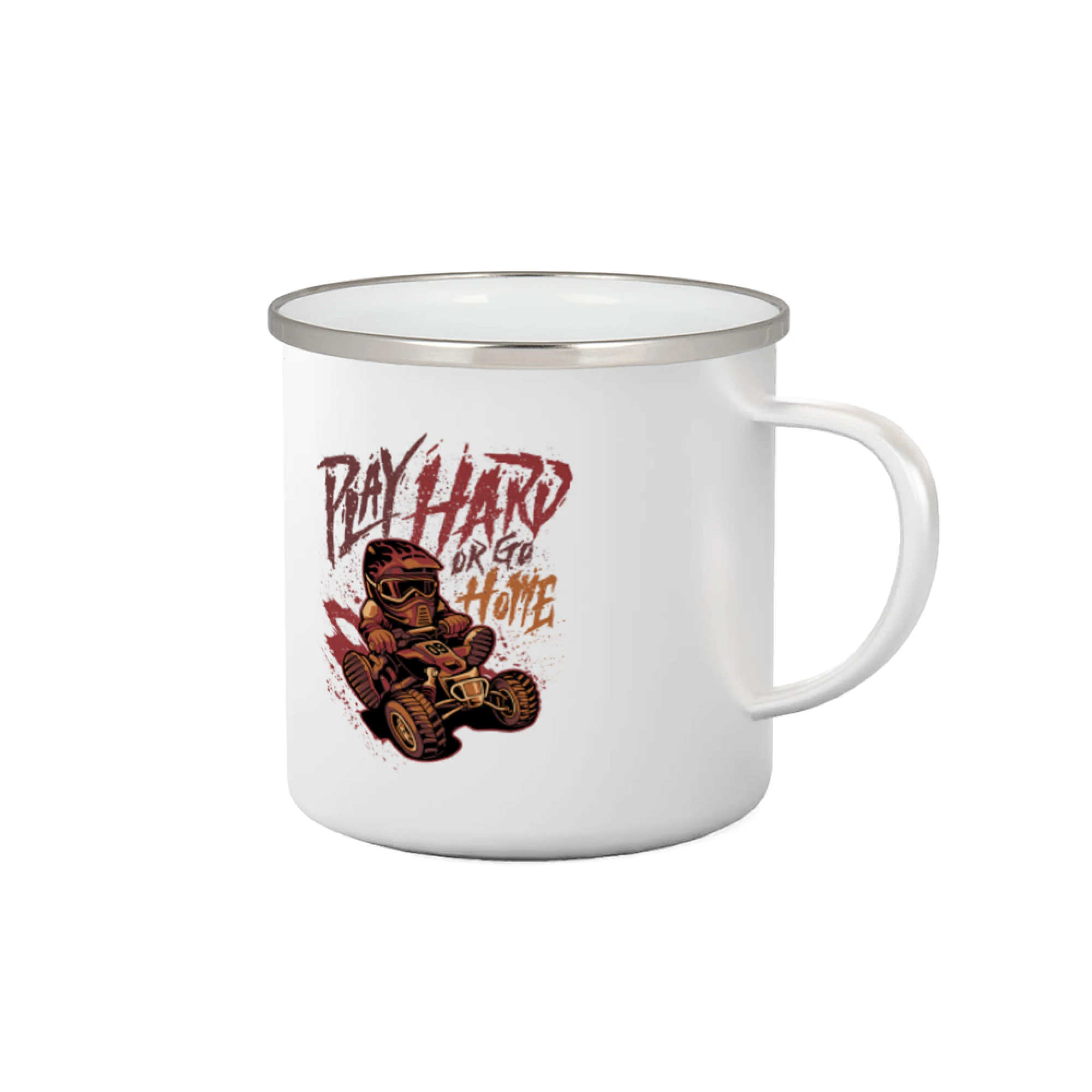 Tričko s štvorkolkou - Play Hard or Go Home - Plecháčik