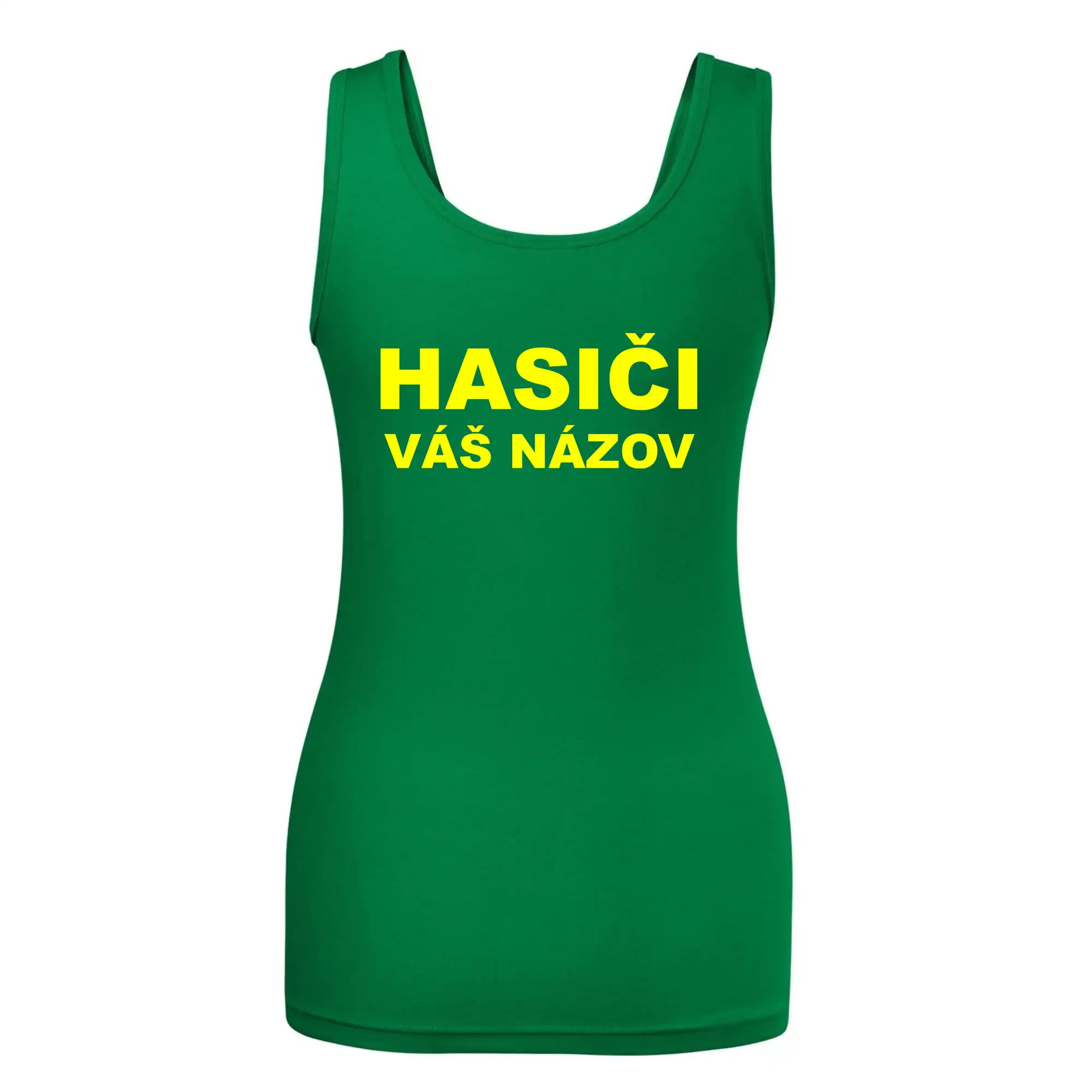 Hasiči - žltý nápis - váš názov zboru