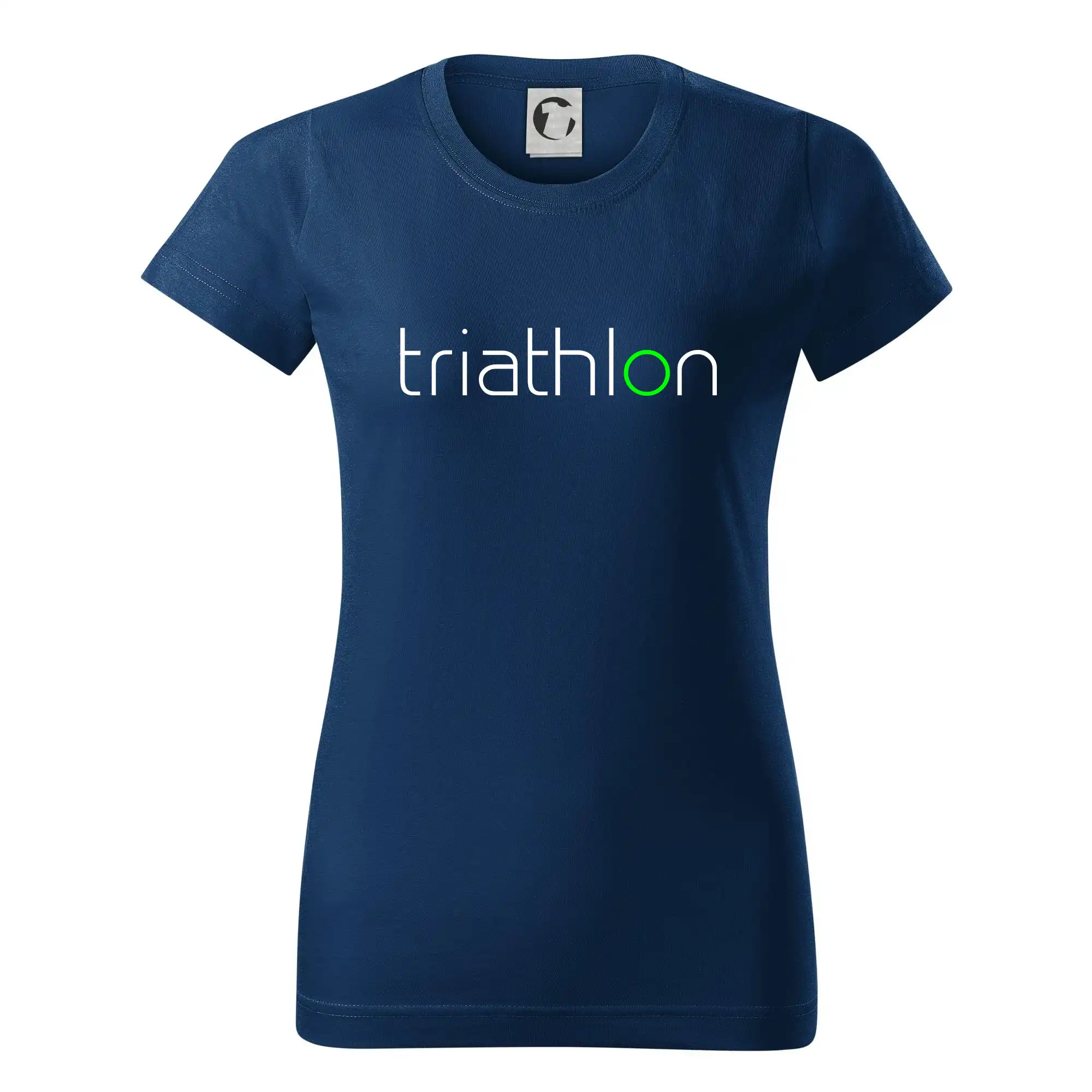 Tričko ako darček pre cyklistu - Triathlon nápis - Dámske tričko basic - ľahko voľnejšie a dlhšie