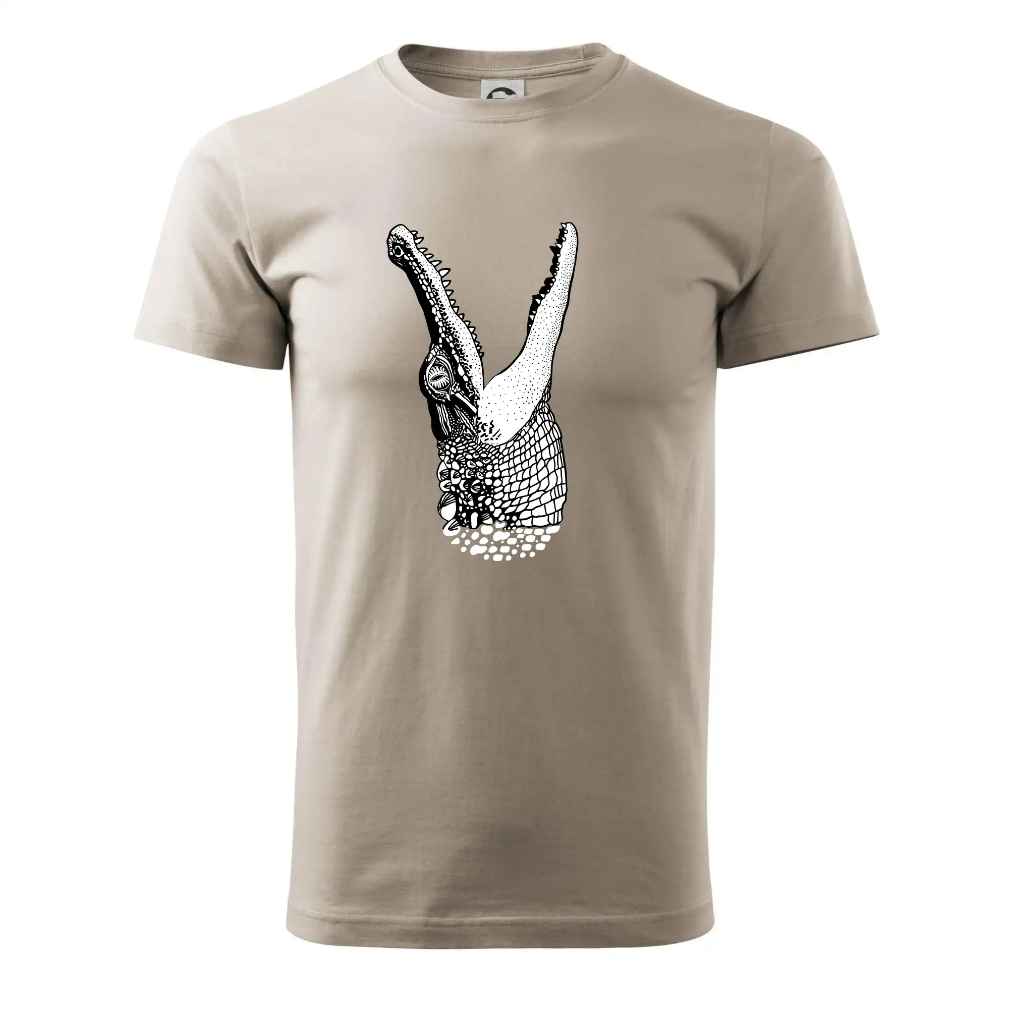 Tričká so zvieratami - Krokodíl kreslený  (Pecka design) - Klasické pánske tričko vyššej gramáže