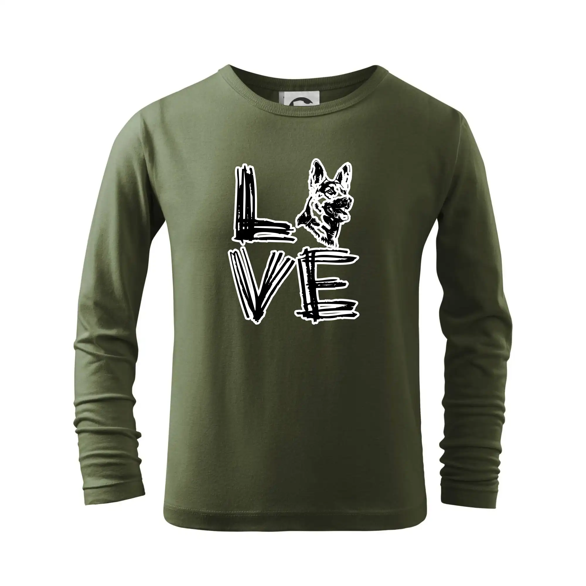 Nemecký ovčiak - Nemecký ovčiak love - Tričko detské Long Sleeve