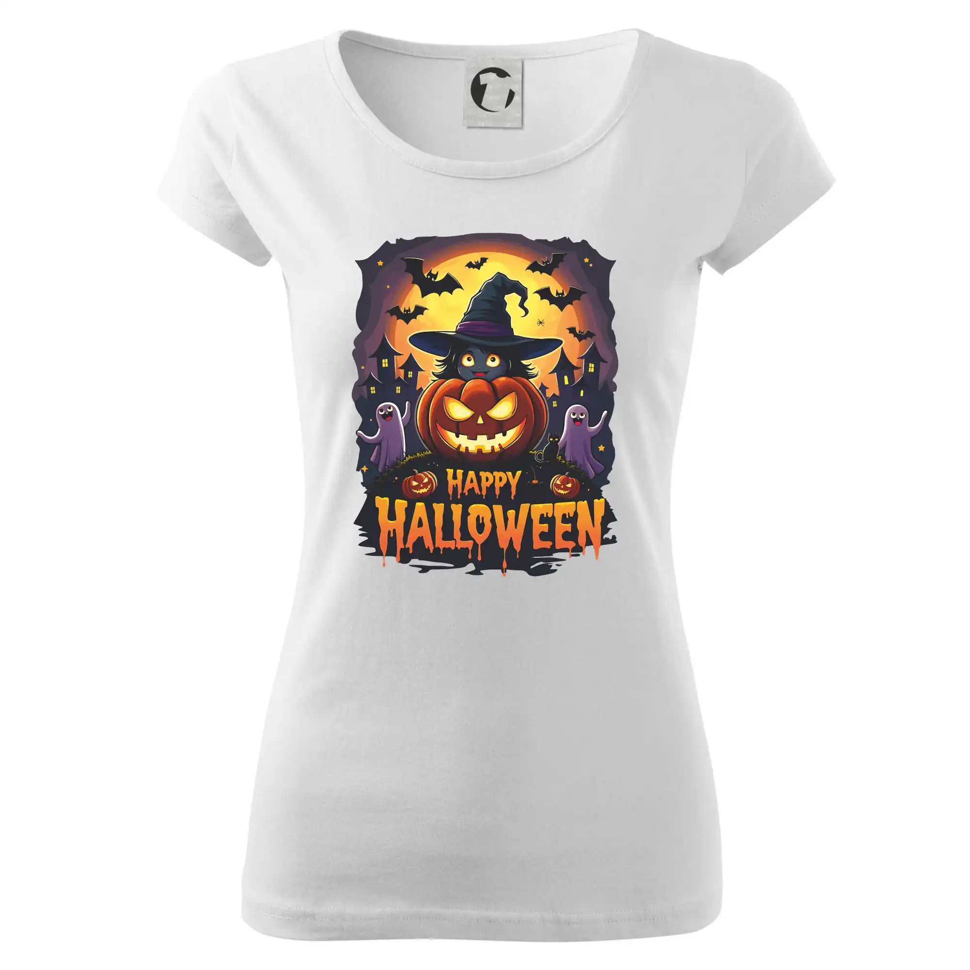 Grafické tričká - Happy Halloween - Dámske tričko Pure