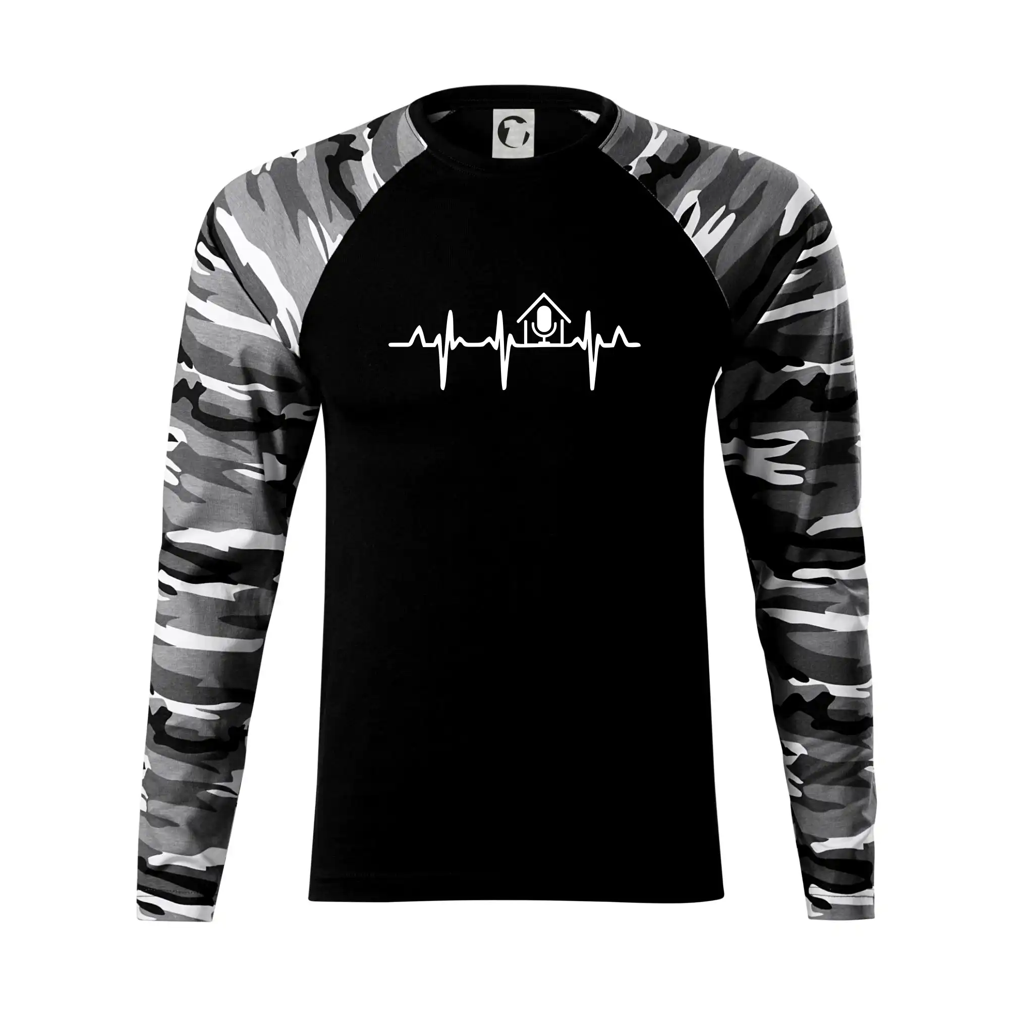 Tričká pre ajťákov - EKG rumka - Camouflage LS