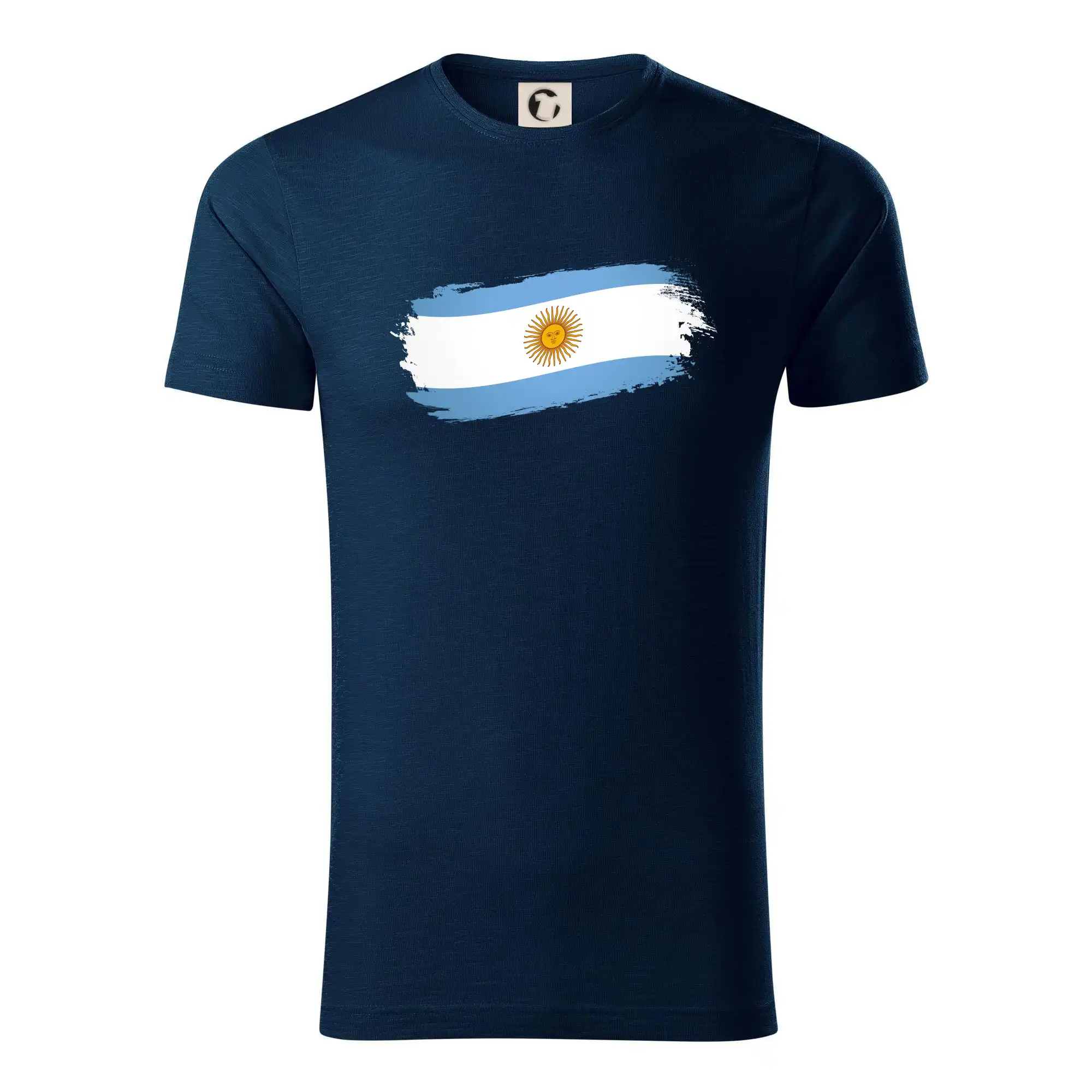 Motívy štátnych vlajok - Argentína vlajka obhrýzaná - Tričko z organickej bavlny