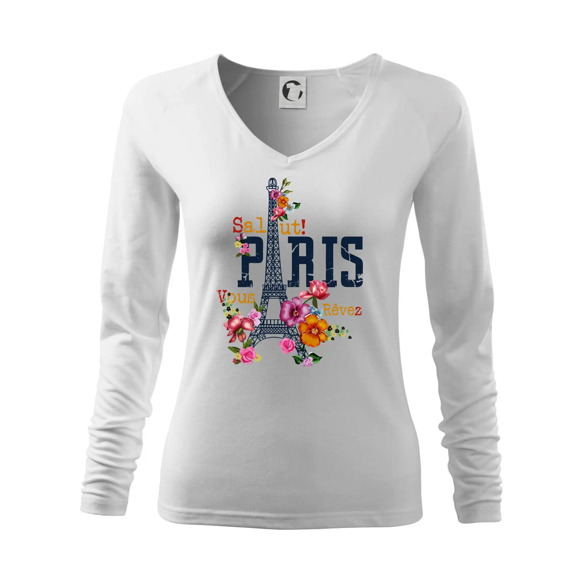 Tričká Francúzsko - Paris salut vous revez - Tričko dámske Elegance
