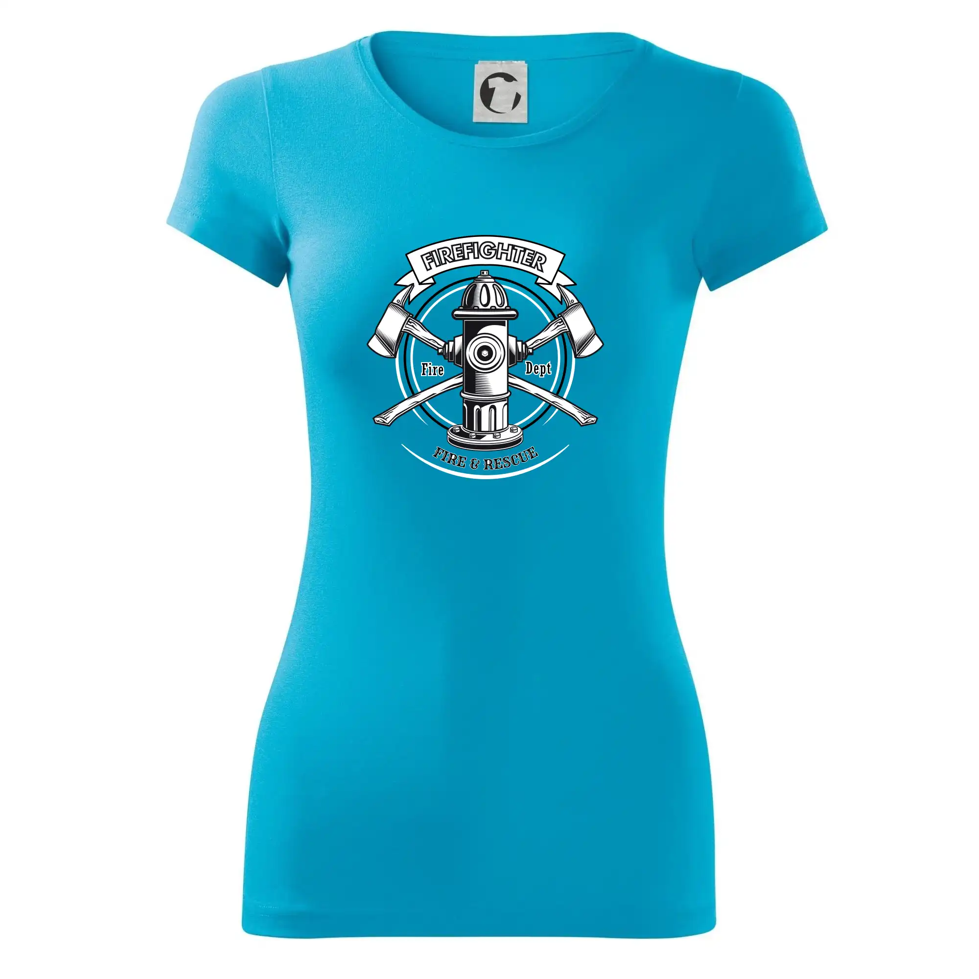 Originálne tričká pre hasičov - Firefighter logo Fire and rescue - Dámske tričko Glance - Priliehavejší strih