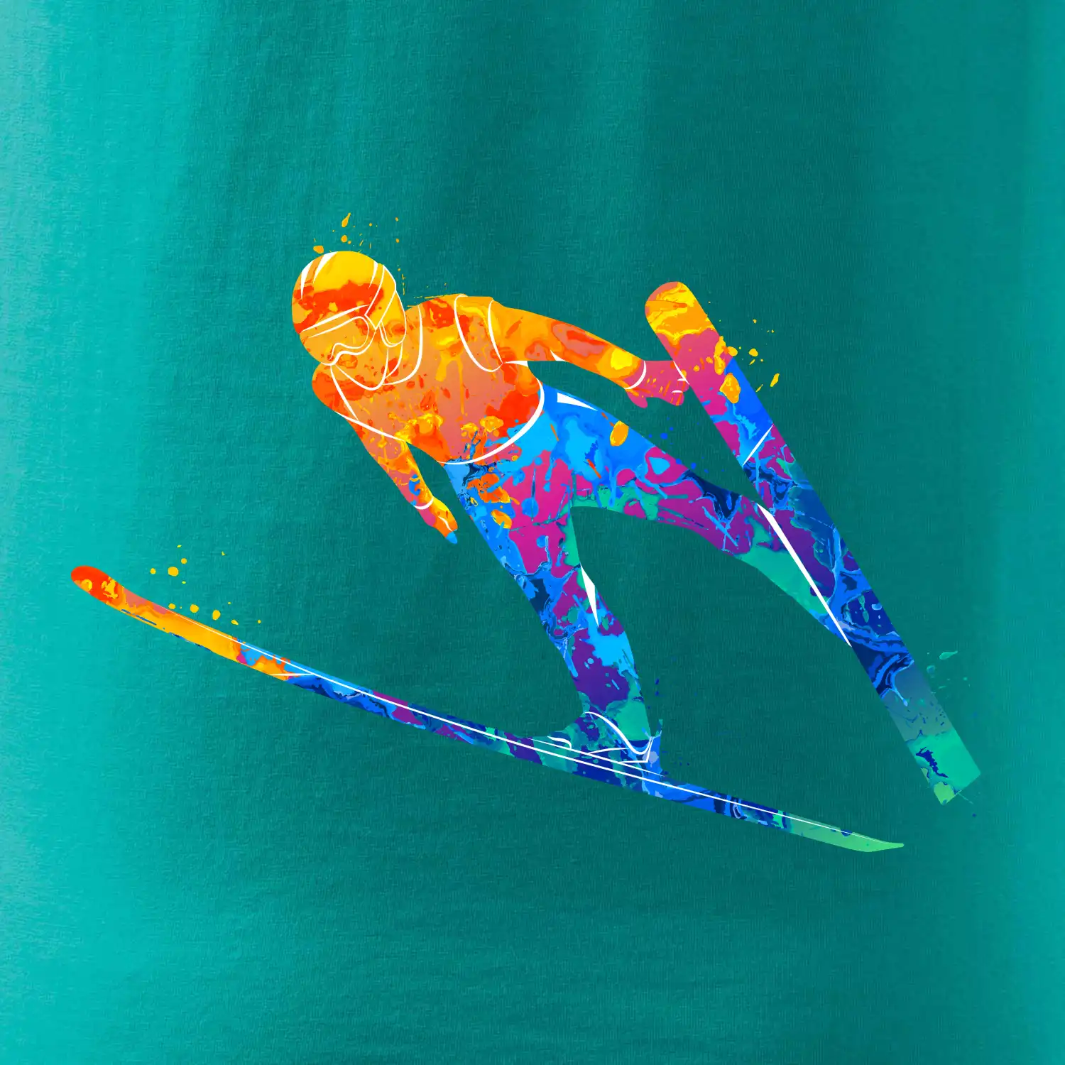 Skokan na lyžích splash